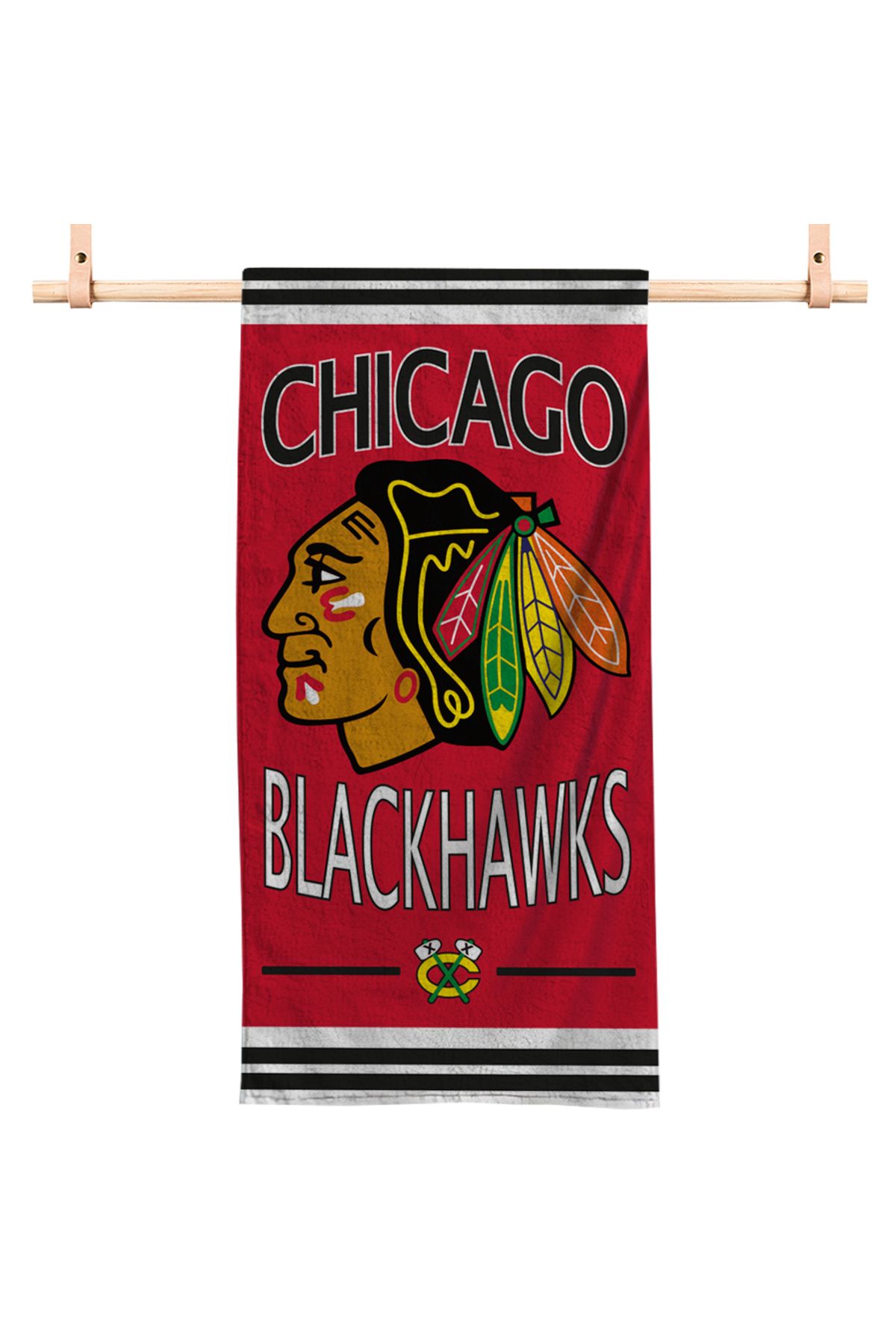 usateamfans Chicago Blackhawks Plaj Havlusu