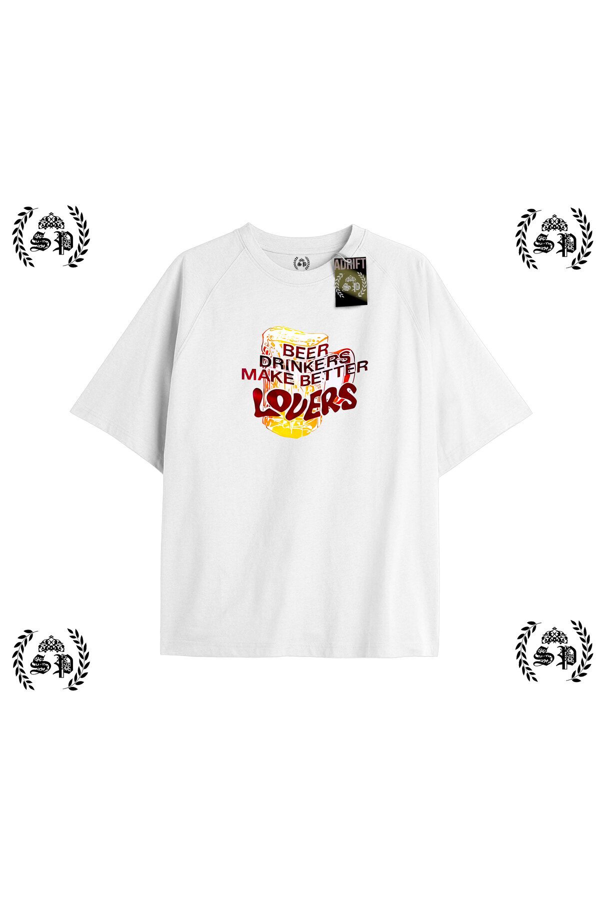 Tarzsokak Y2k Vintage Baskılı Beyaz T-shirt