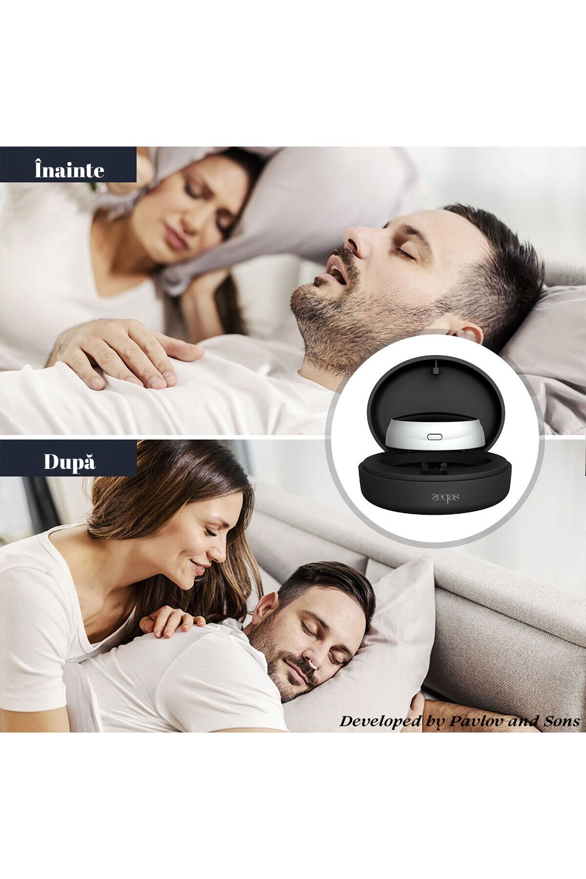 ZEQAS-Smart Antisforăit EMS USB – Portabil, Confortabil, Previne Sforăitul, Îmbunătățește Somnul 6