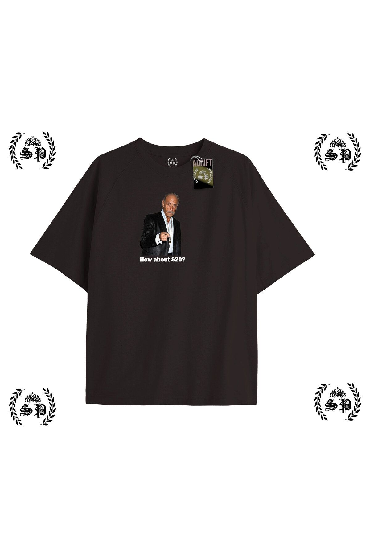 Tarzsokak Y2k Funny Baskılı Siyah T-shirt