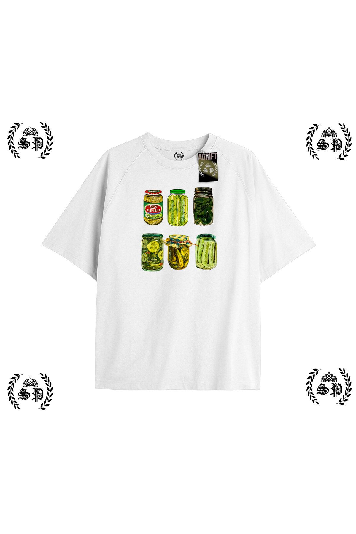 Tarzsokak Y2k Vintage Baskılı Beyaz T-shirt