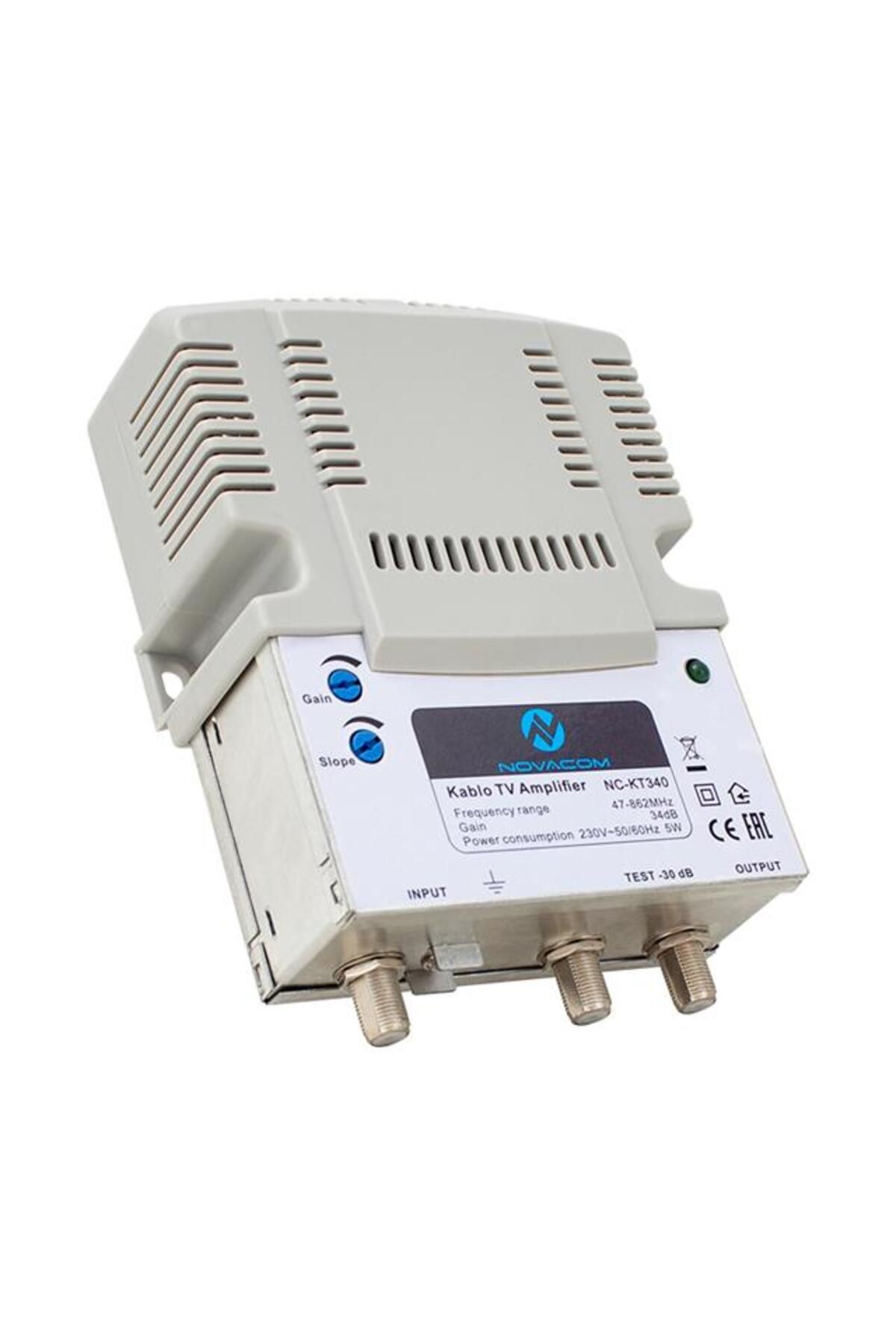 NOVACOM NC-KT340 47-862 Mhz 34 dB Kablo TV Amplifier Hat Yükseltici