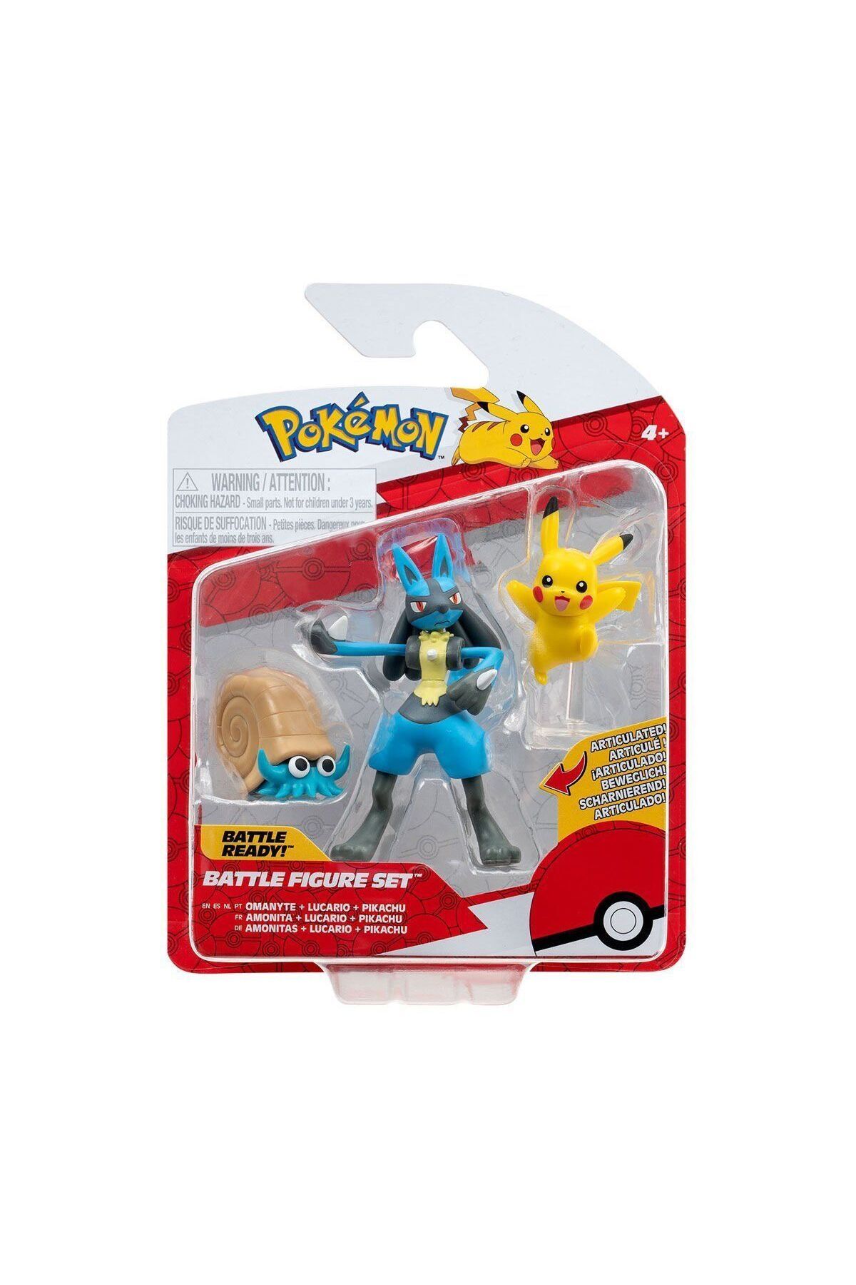 merland benvecocuk POK 95155-K Pokemon Battle 3'lü Figür Seti