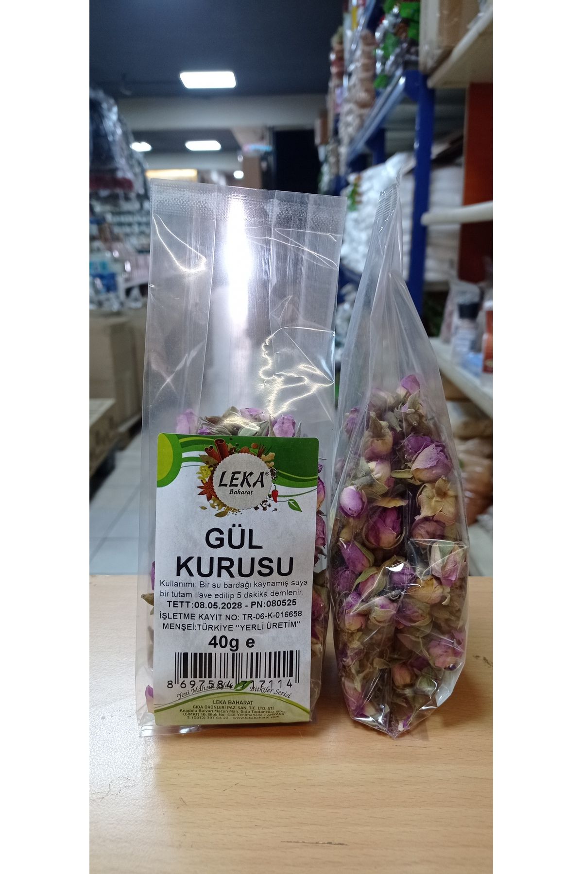 leka baharat Gül Kurusu Pembe 40 g