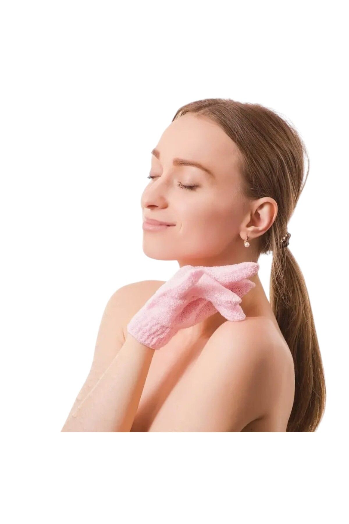 SOSYETEZGAHI 2'li Banyo Duş Kesesi Peeling Eldiveni %100 Ölü Deri Atıcı Vücut Duş Kese Eldiveni Ekstra Köpürme