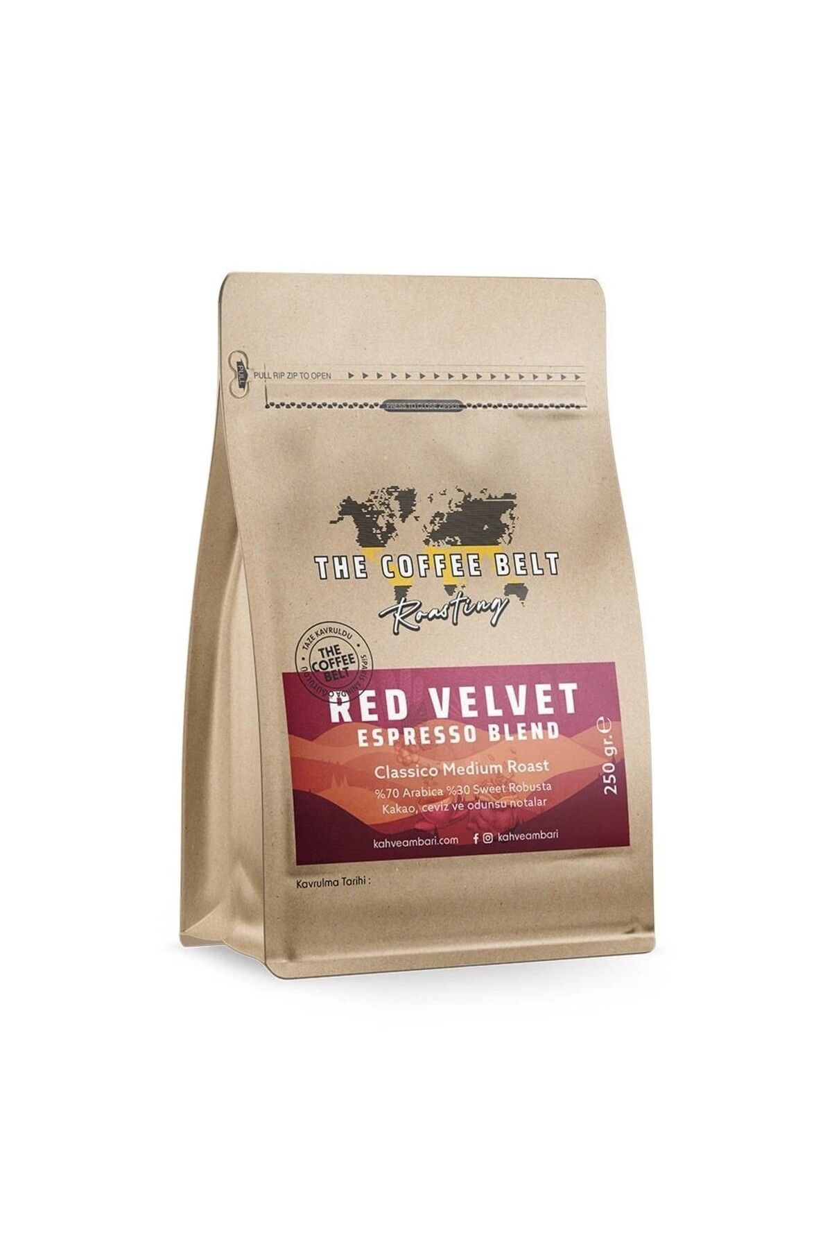 The Coffee Belt Red Velvet Espresso Blend 250 Gr