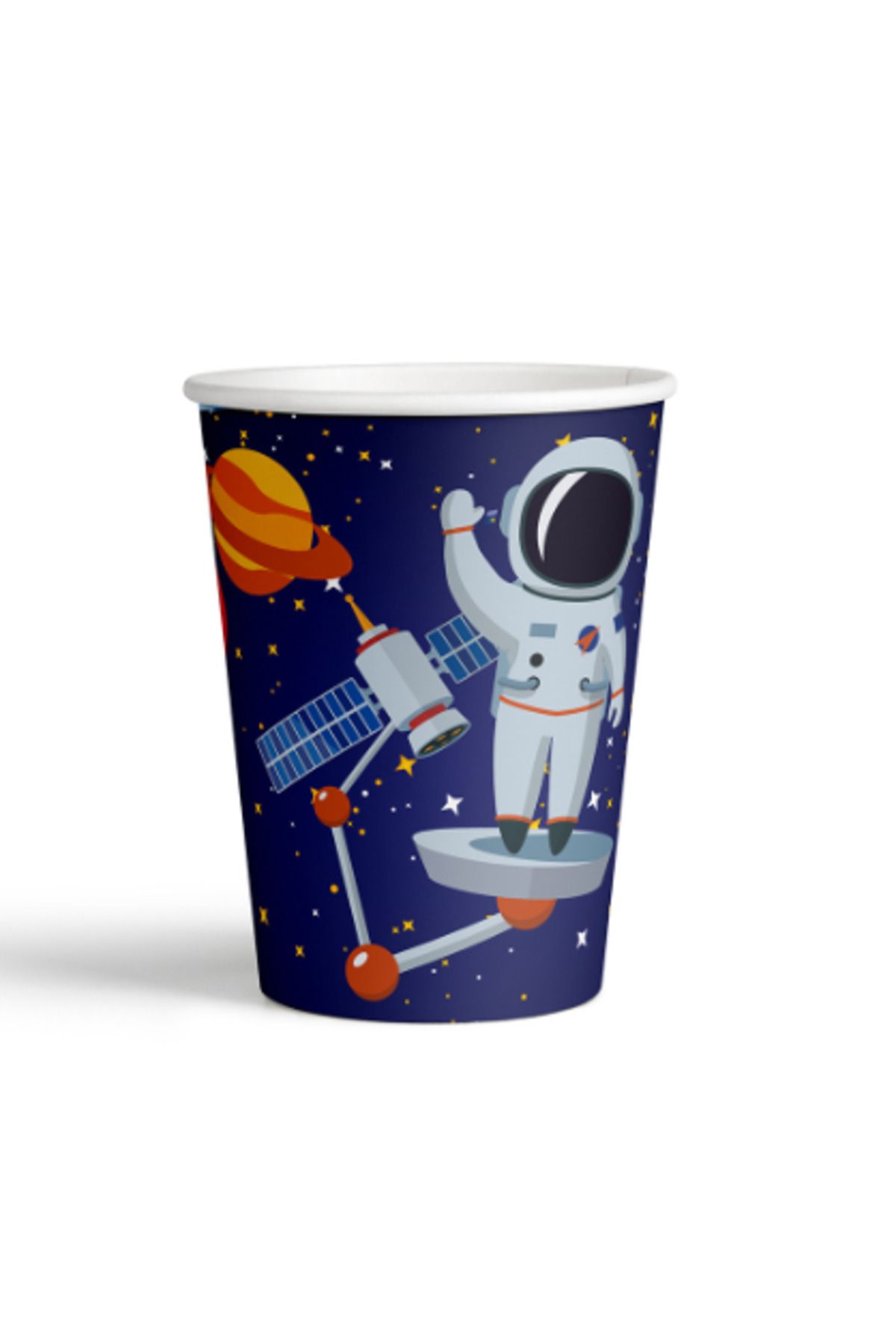 gnsstore Kika Rocket Space Karton Bardak 8oz 8 Li