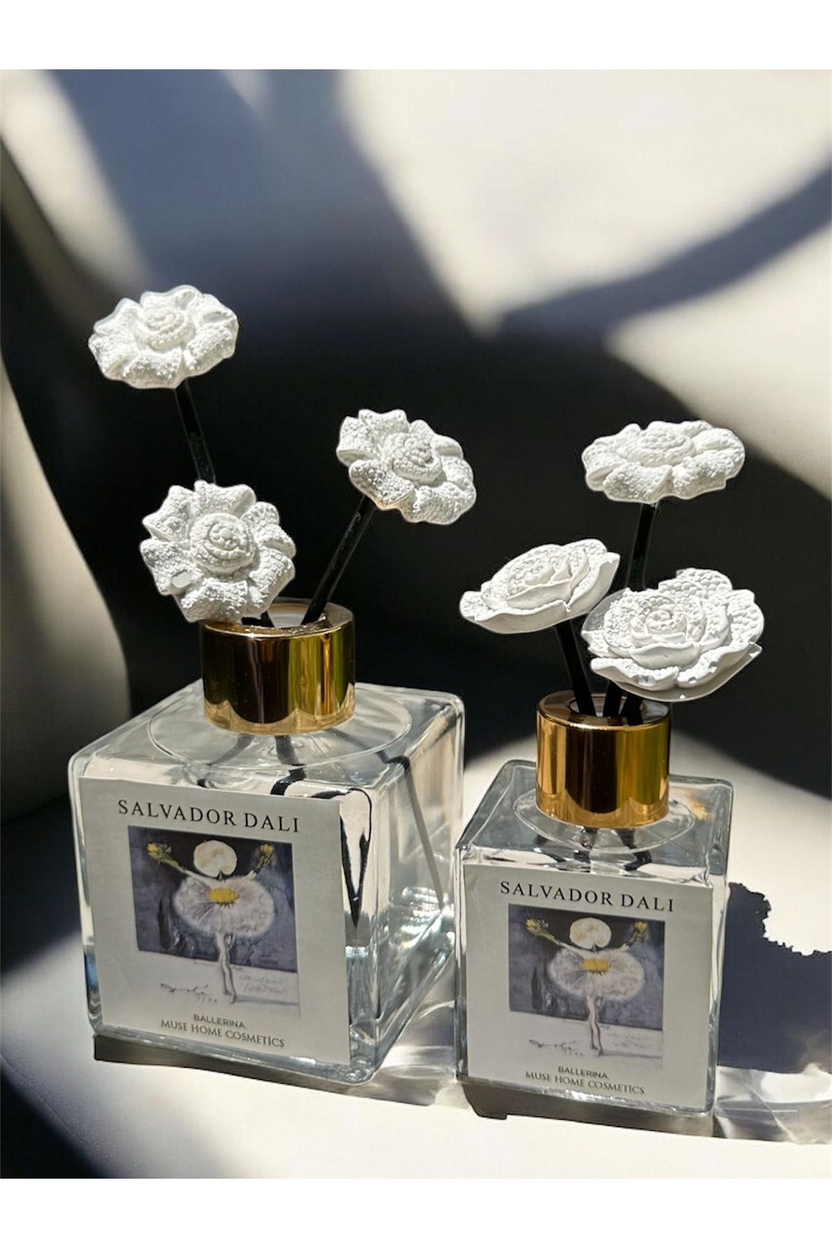 LİNECRAFT 120 ml Ve 50 ml Çiçek Taşlı Bambu Çubuklu Oda Kokusu japon Kirazı Koku Aromalı