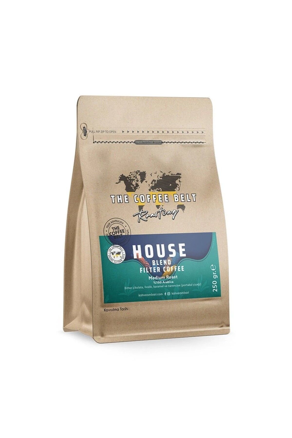 The Coffee Belt House Blend % 100 Arabica Filtre Kahve 250 Gr.