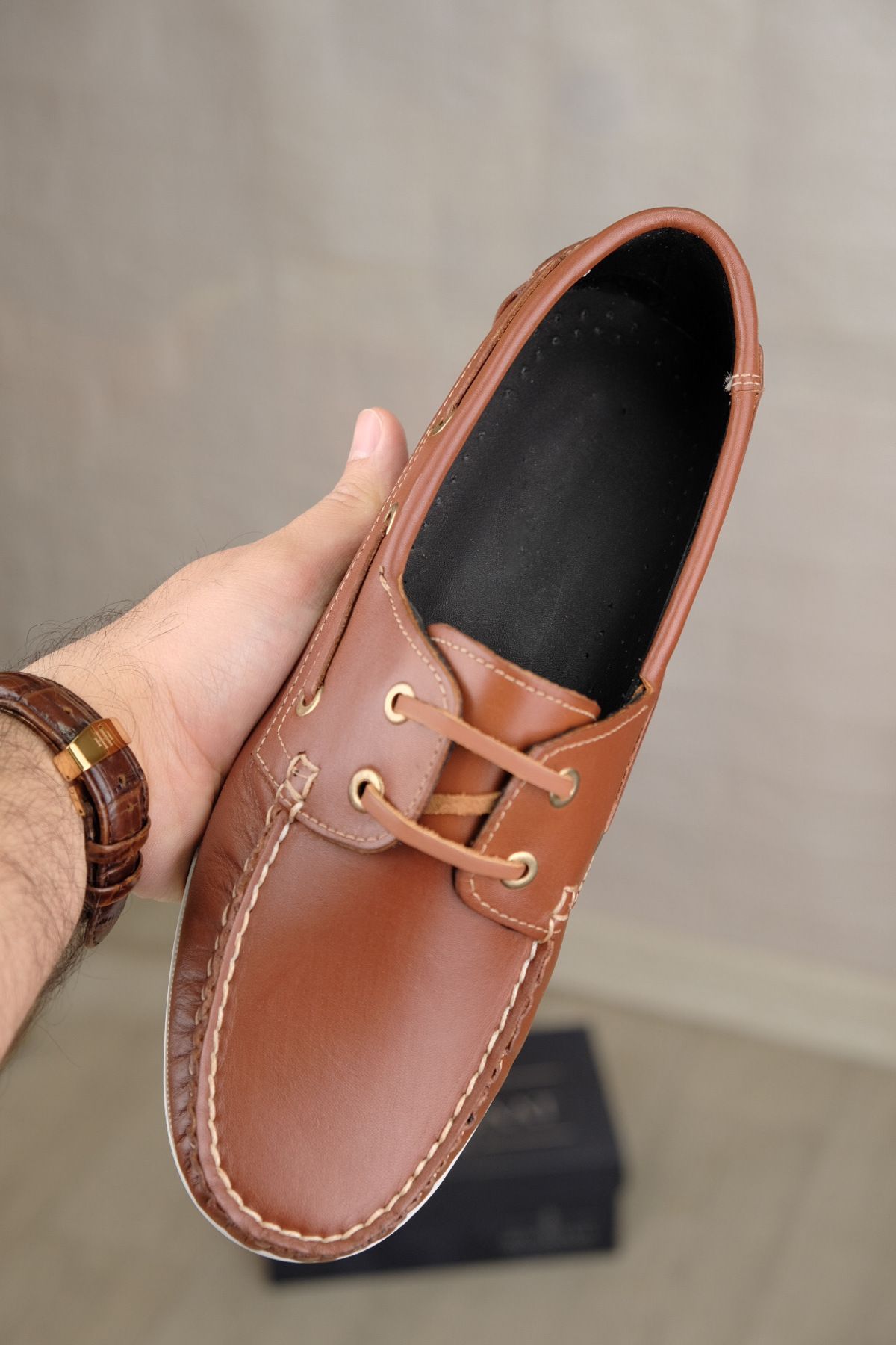 Leathermens Hakiki Deri, Koku Ve Terleme Yapmaz Erkek Ayakkabı