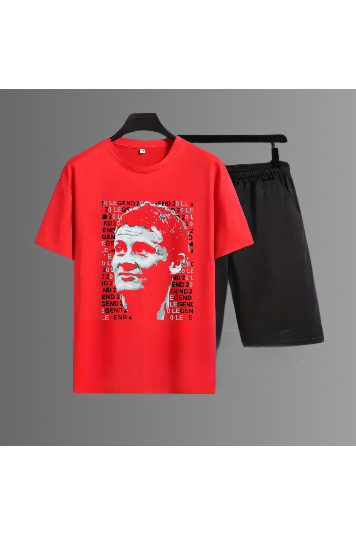 Biy Store Ole Gunnar Solskjaer Fotograflı Antrenör Forma Baskılı Kısa Kollu Spor Tişört Unisex T-shirt Şort