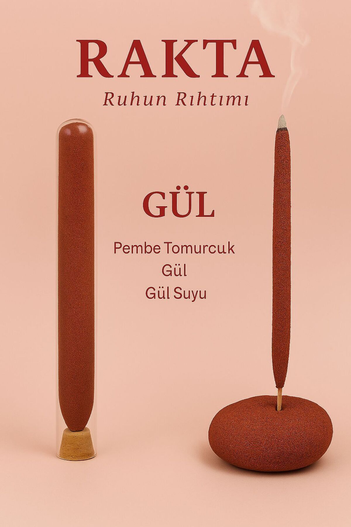 SerenityHaven EL YAPIMI TÜTSÜ VE ODA KOKUSU - GÜL