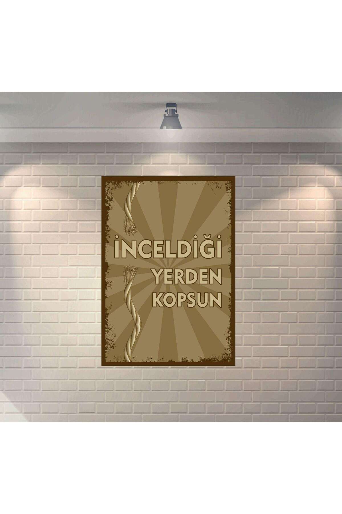 BBO REKLAM İnceldiği Yerden Kopsun Retro MDF Duvar Dekarasyon Tablosu