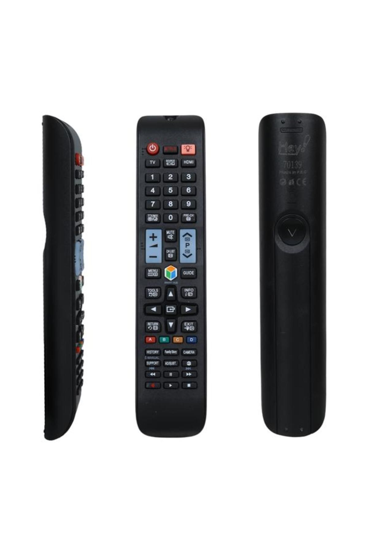 hey Küçük Kalıp RM-D1078+L Samsung Netflix Source Tuşlu Lcd Led TV Kumanda