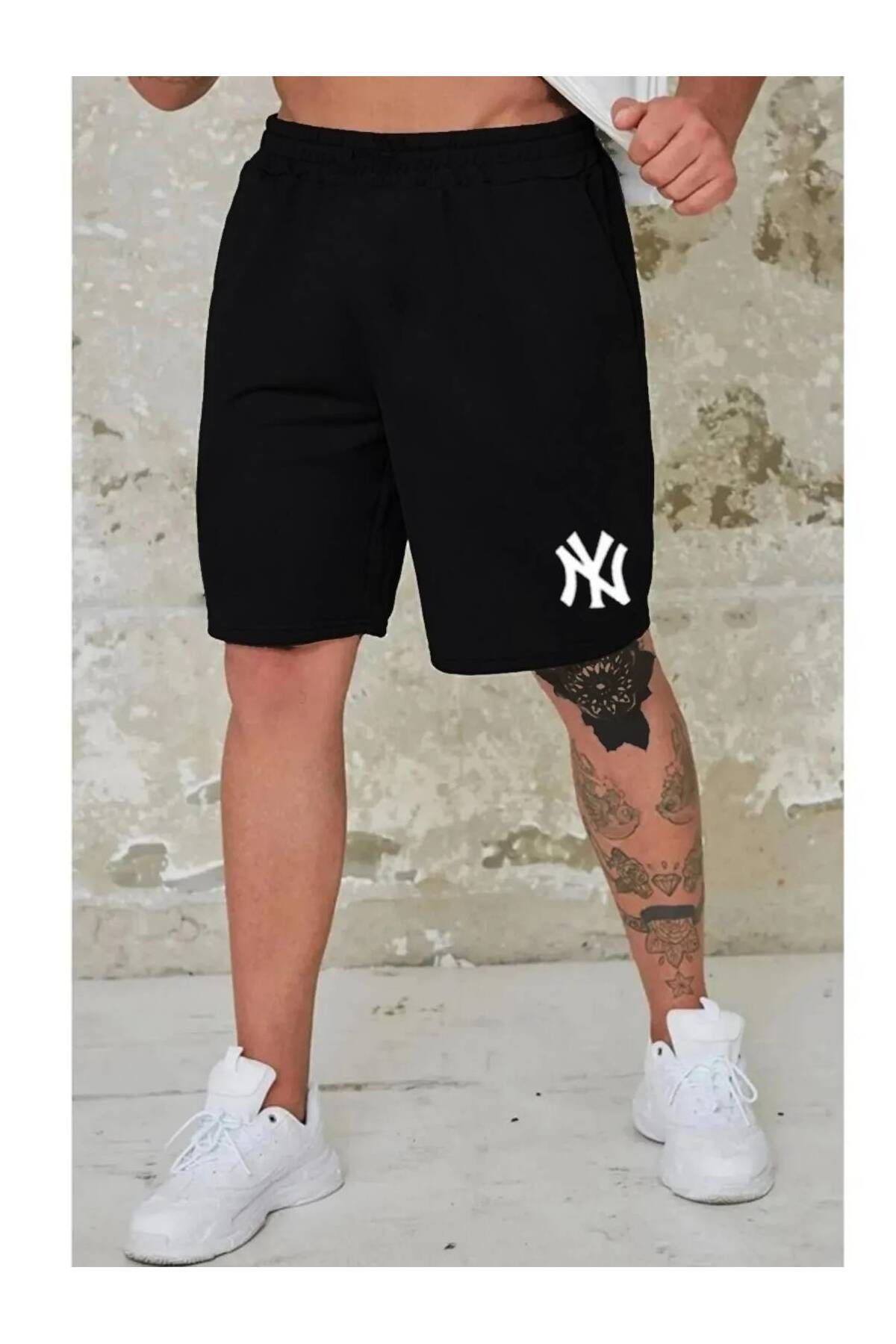 dk defne ky Erkek Comfort Fit Siyah Şort