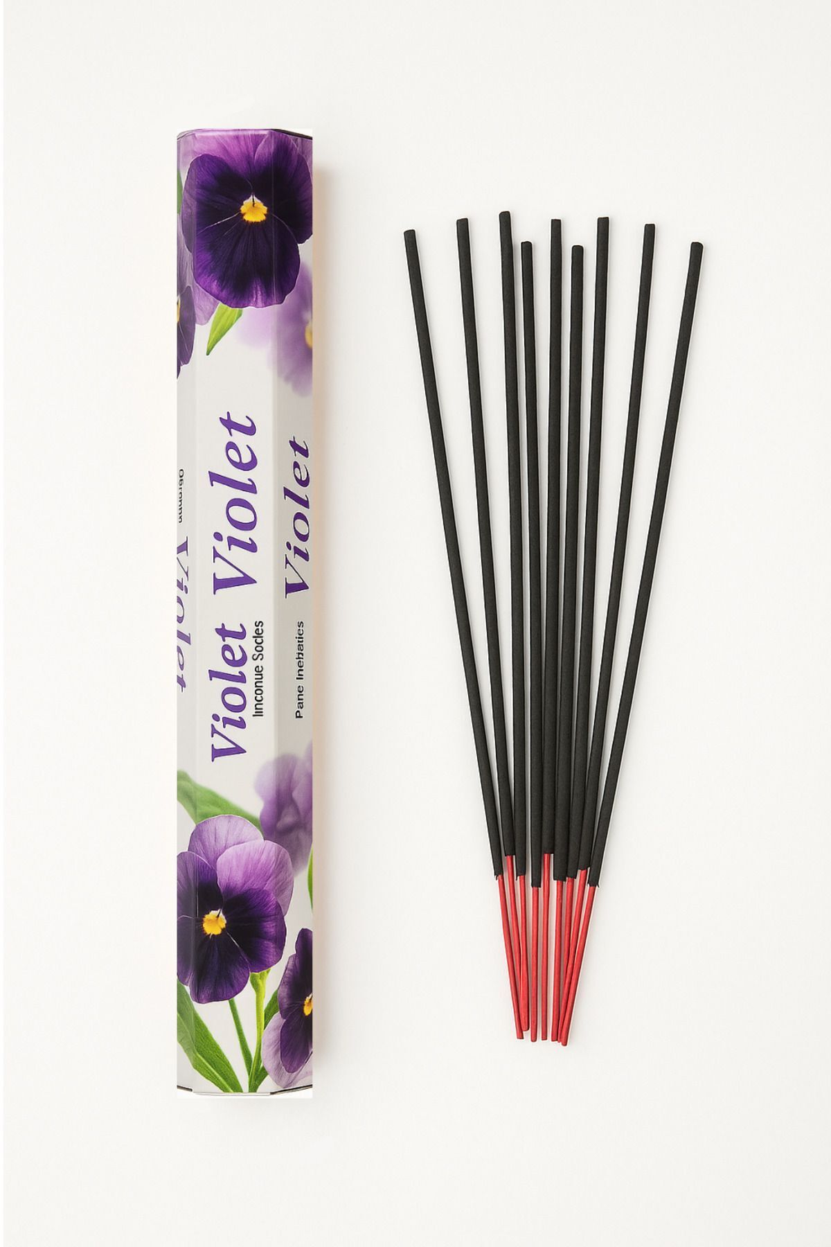 SerenityHaven Doğal Menekşe Aromalı Çubuk Tütsü | Violeta Incense Sticks - 20'li Paket
