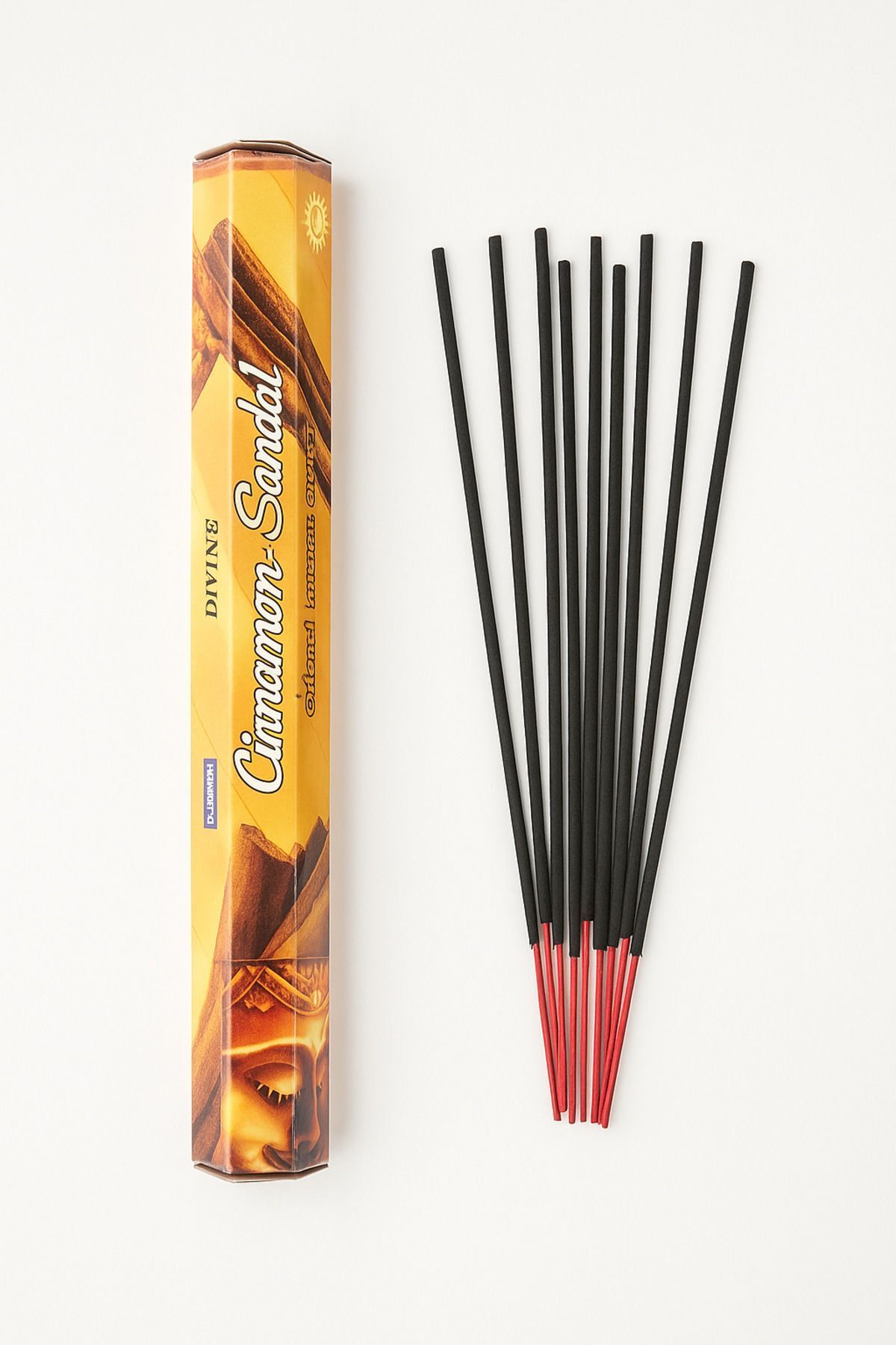 SerenityHaven Doğal Tarçın-Sandal Aromalı Çubuk Tütsü | Cinnamon & Sandalwood Incense Sticks - 20'li Paket
