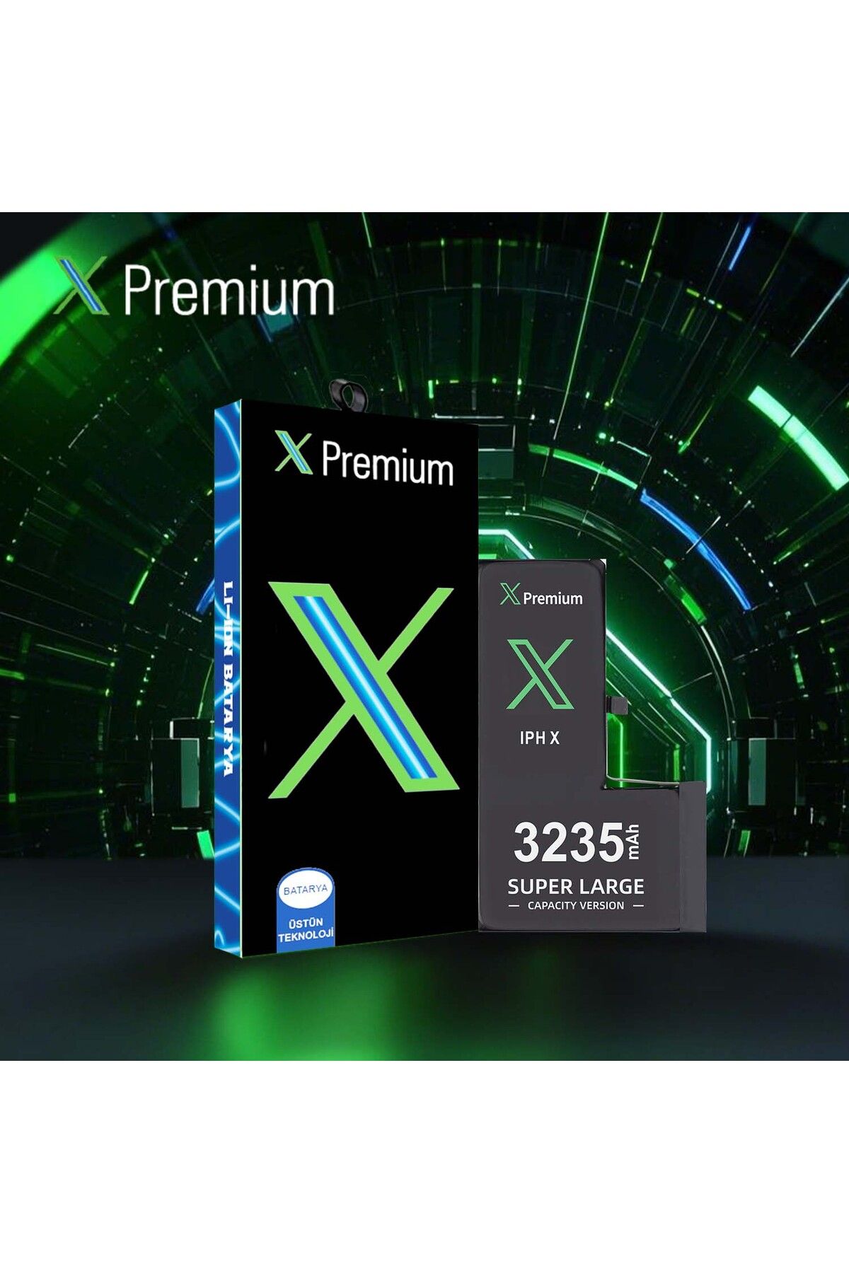 X PREMİUM X Premium iPhone X Yüksek Kapasiteli Batarya Pil 3235 mAh
