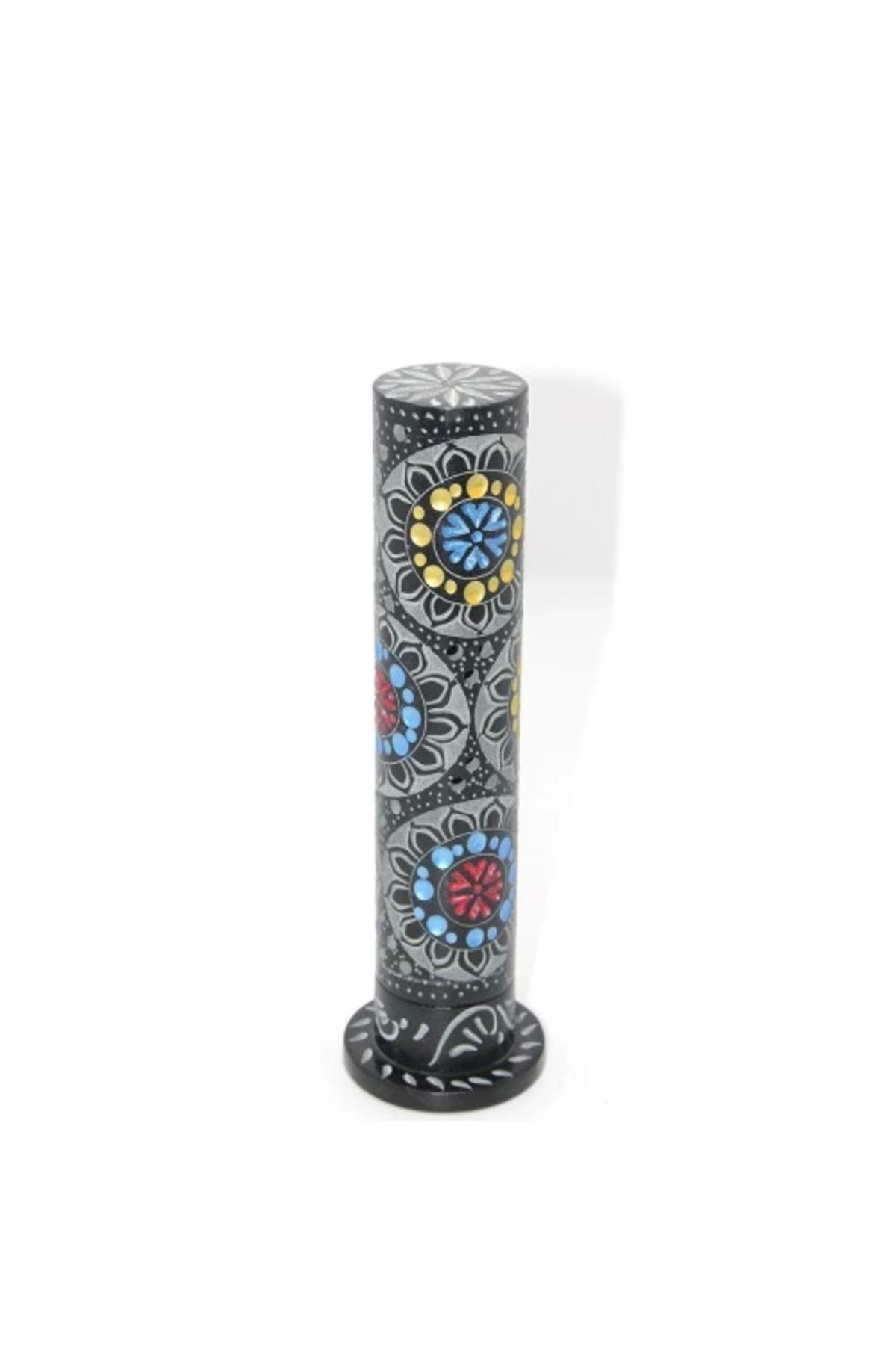 SerenityHaven Obsidian Taşı İşlemeli Kule Tütsülük Model 6