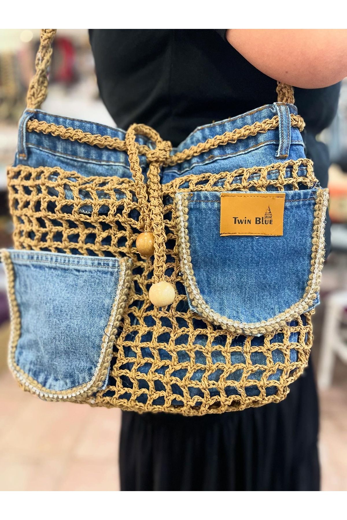 Örgü Hobi Market Kot Örgü Çanta