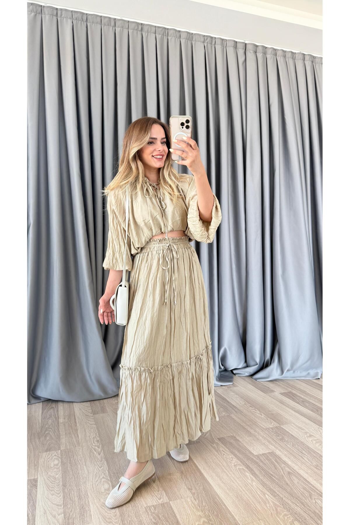pelin yıldız butik Royal Kırışık Takım