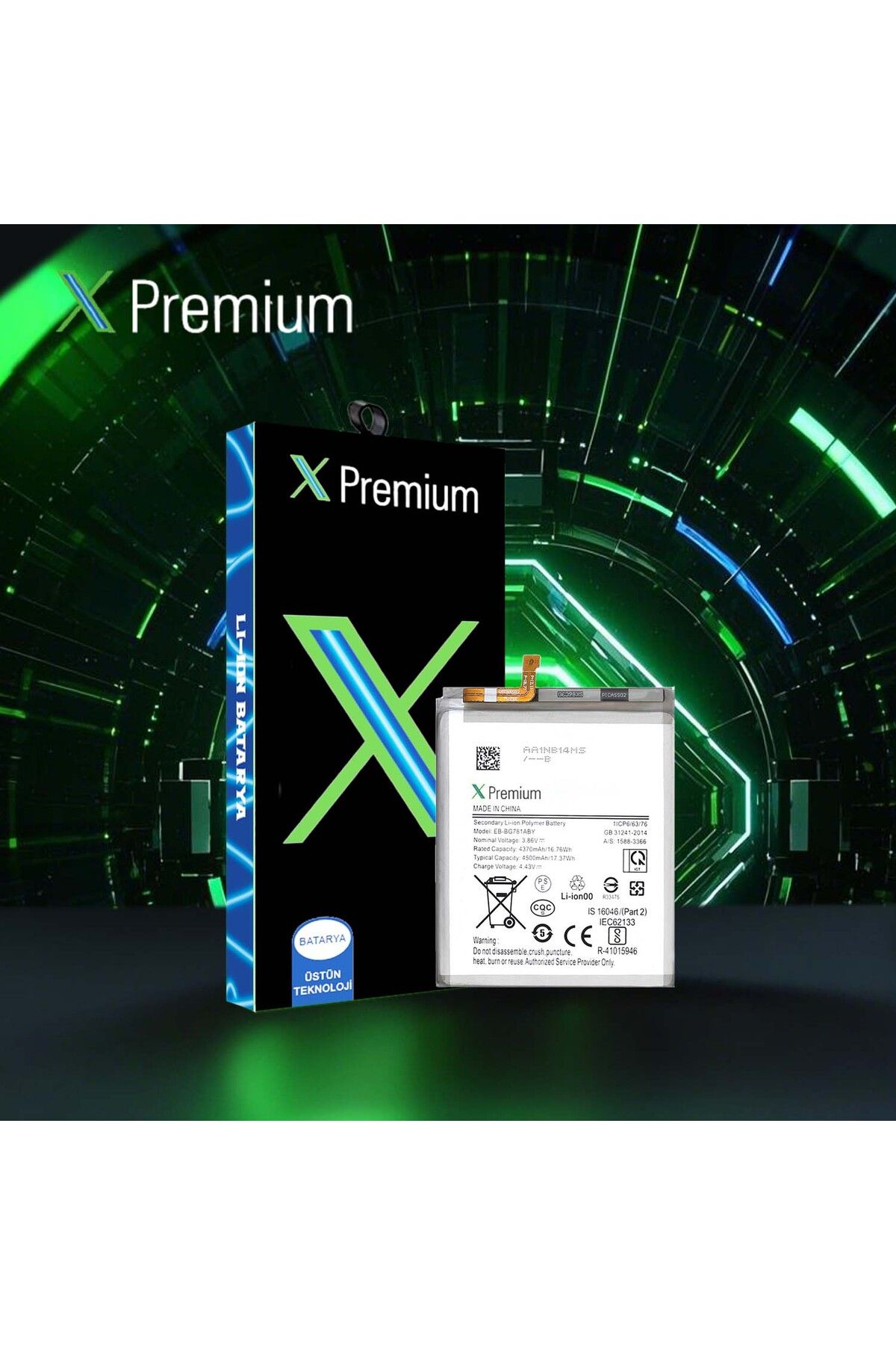 X PREMİUM X Premium Samsung Galaxy S20 Fe A52 A52s 5G A525 A526 A528 Batarya Pil 4500 mAh