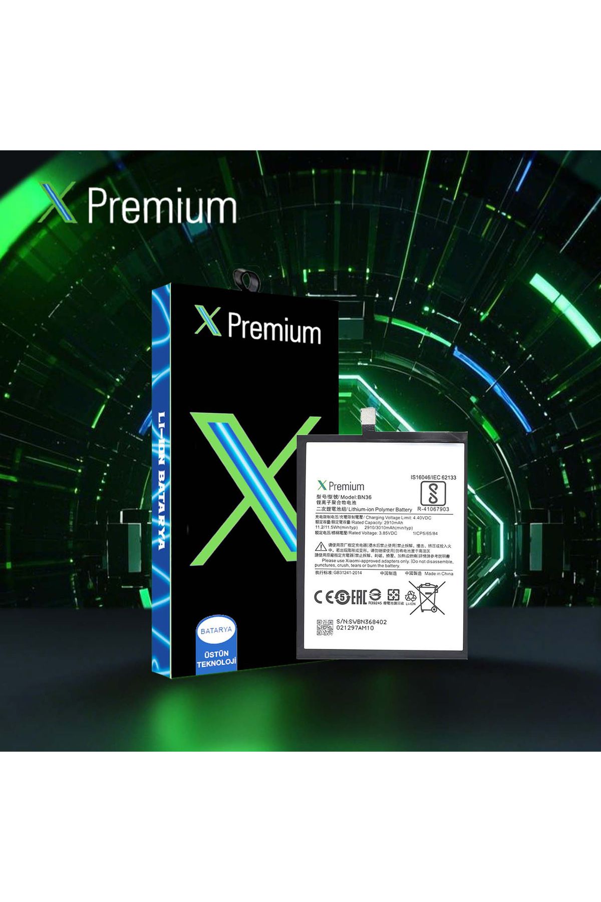 X PREMİUM X Premium Xiaomi Mi a2 BN36 Batarya Pil 2910 mAh