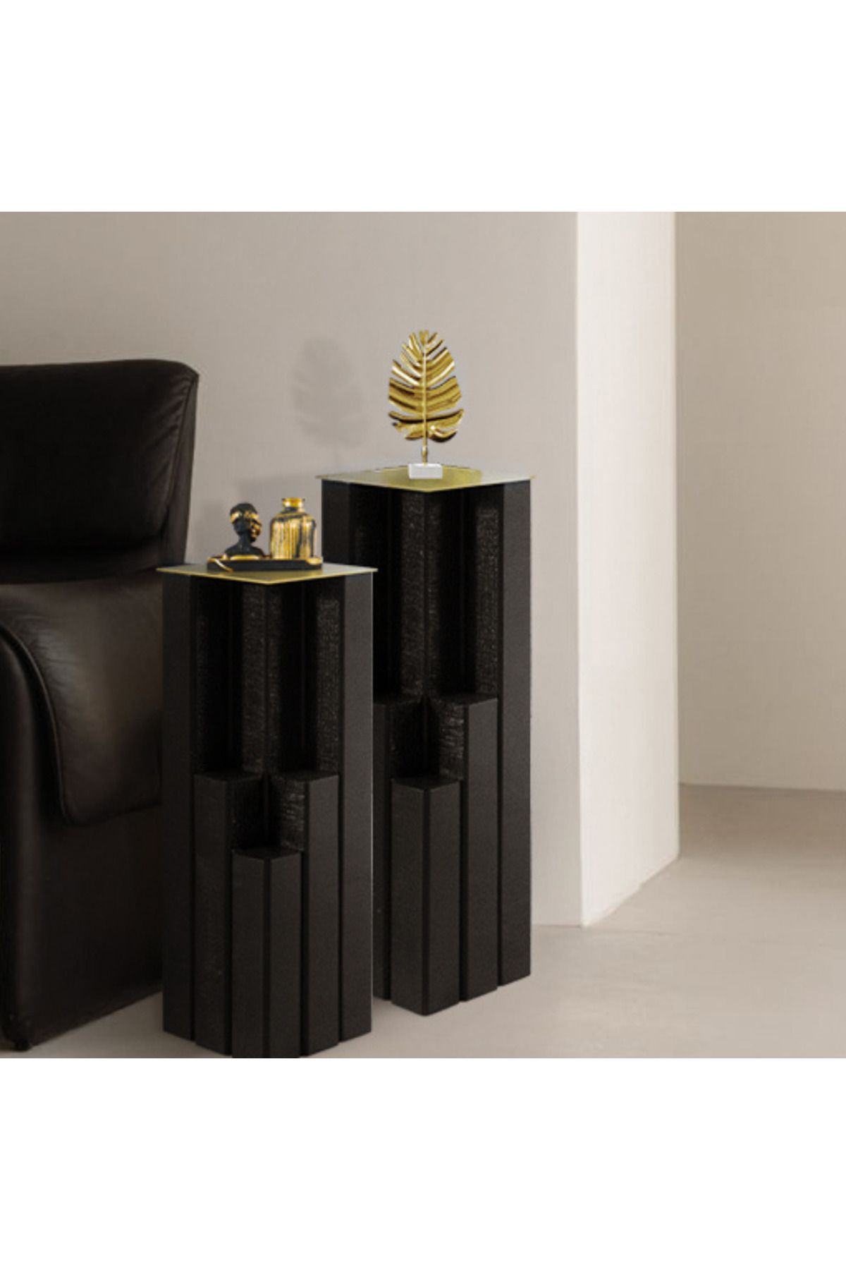 MASS DECOR DEKORATİF SÜTUN SEHPA TAKIMI (YAN SEHPA)