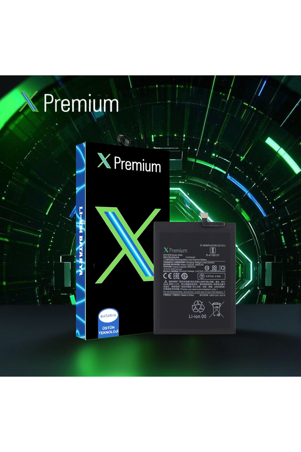 X PREMİUM X Premium Xiaomi Redmi Note 10 5g / Poco M3 Pro 5G BN5A Batarya Pil 5000 mAh