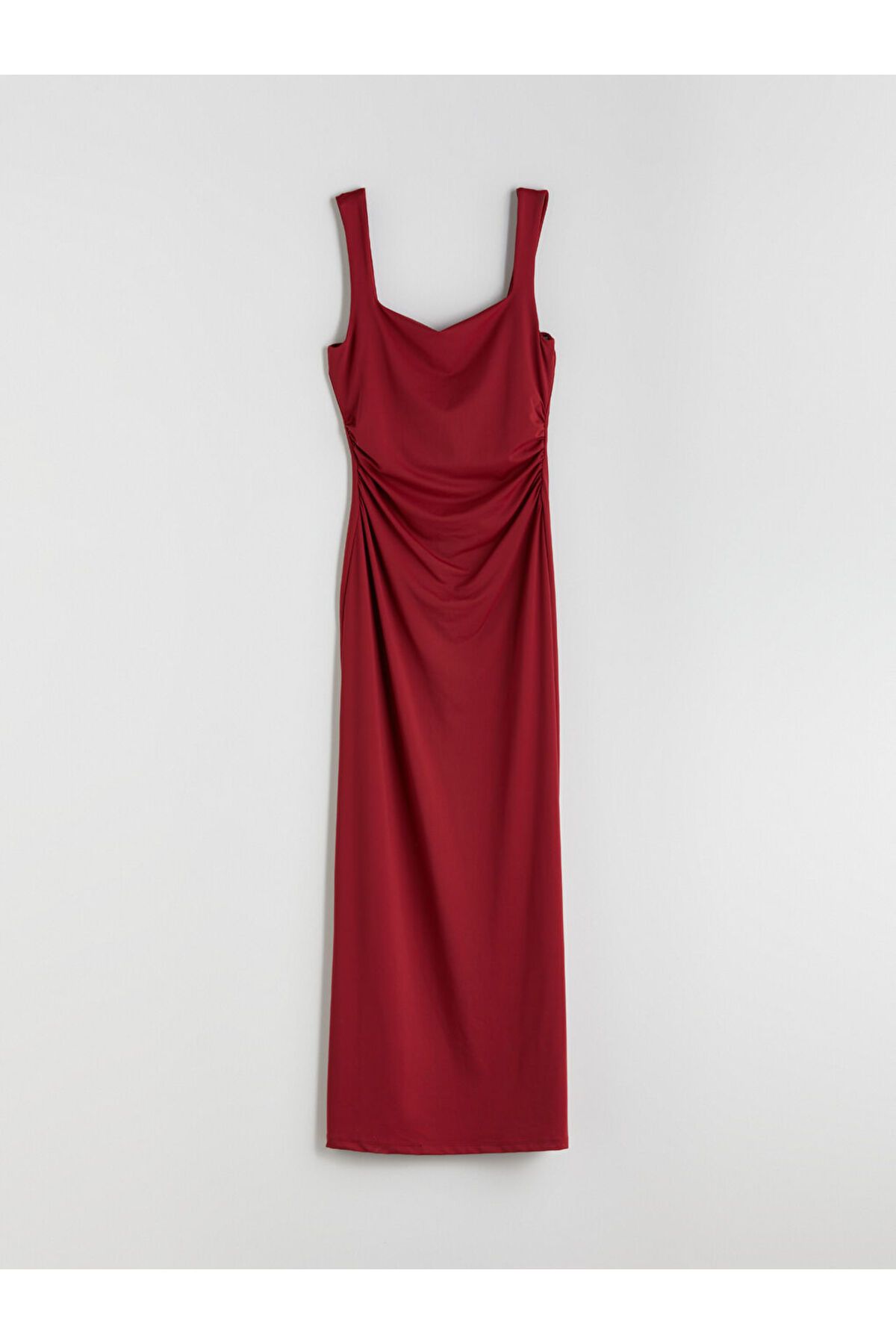 LC Waikiki LCW Kare Yaka Büzgülü Bodycon Elbise