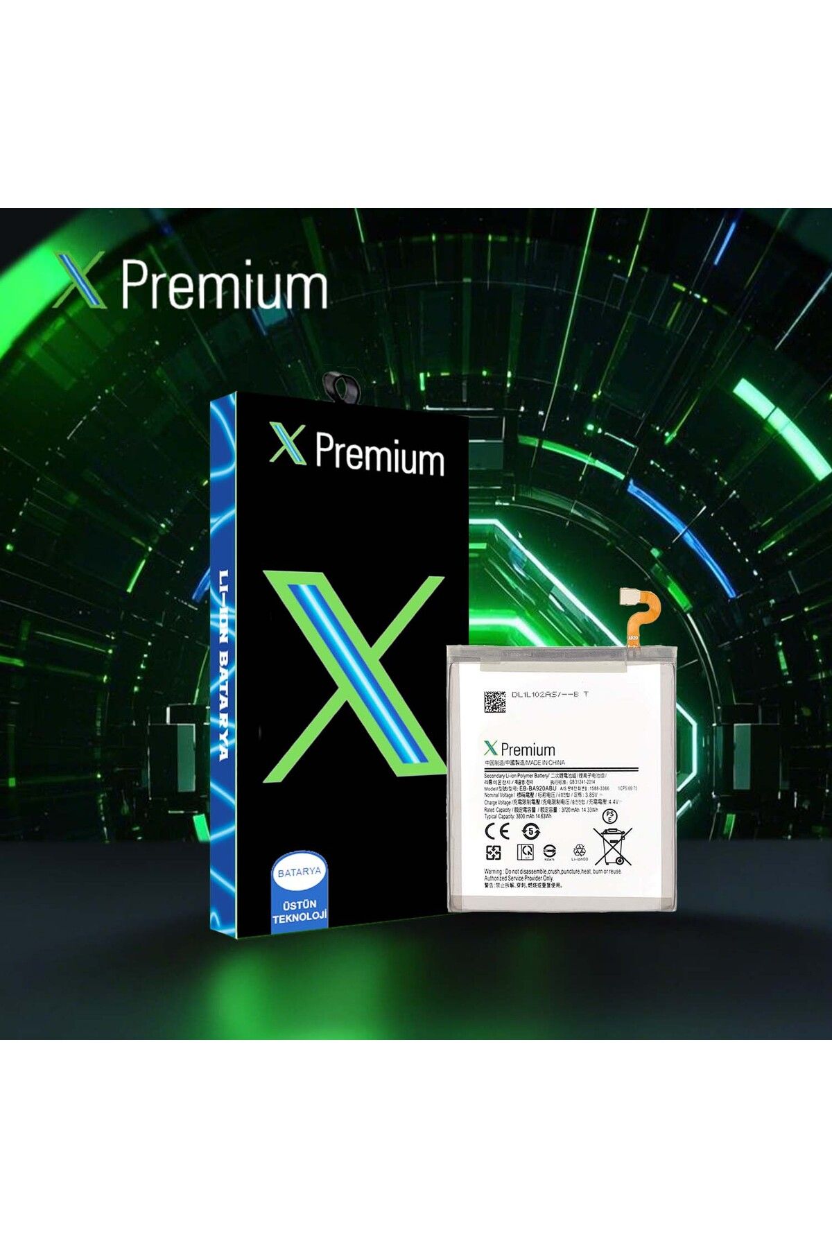 X PREMİUM X Premium Samsung A9 2018 SM A920 Batarya Pil 3720 mAh