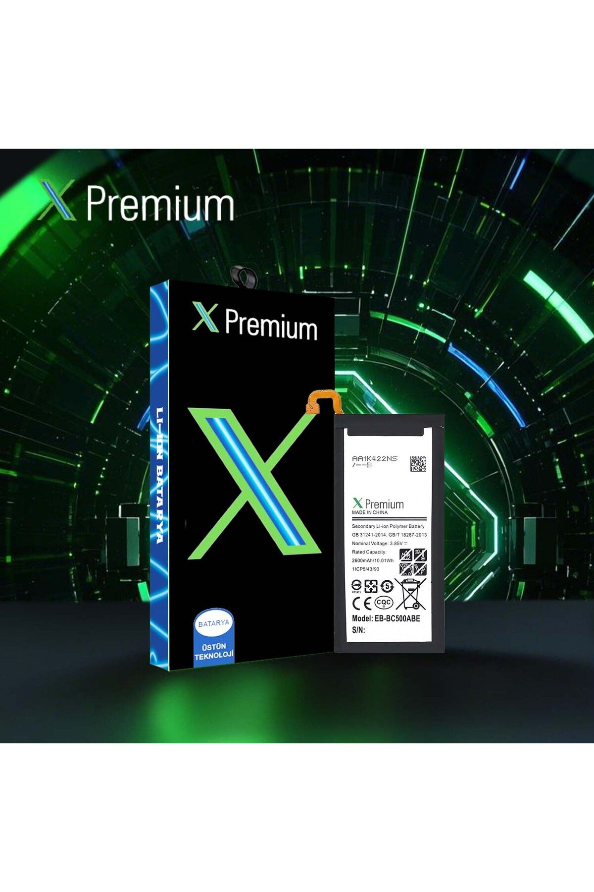 X PREMİUM X Premium Samsung C5 Sm C5000 Batarya Pil 2600 mAh