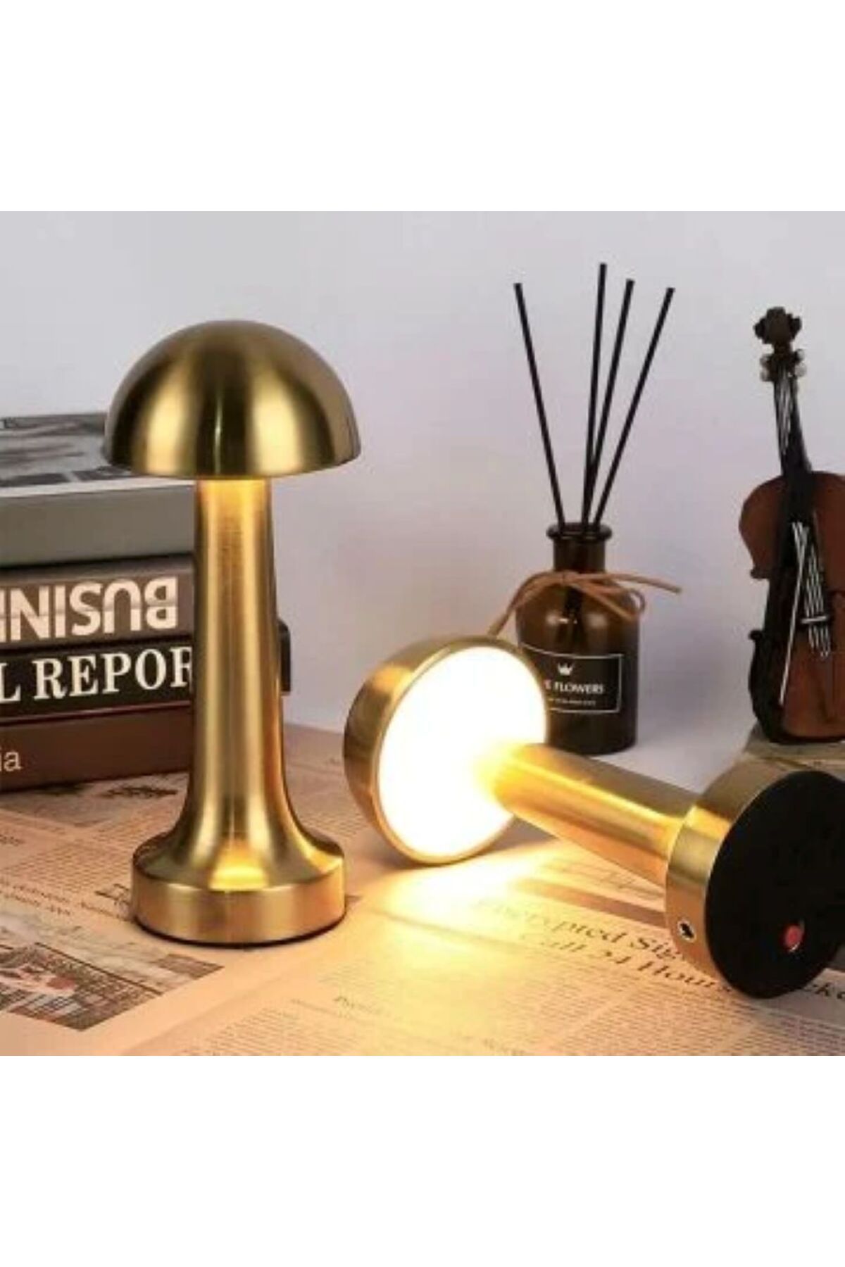 ARD Usb Şarjlı Şapkalı Dokunmatik 3 Modlu Led Masa Lambası