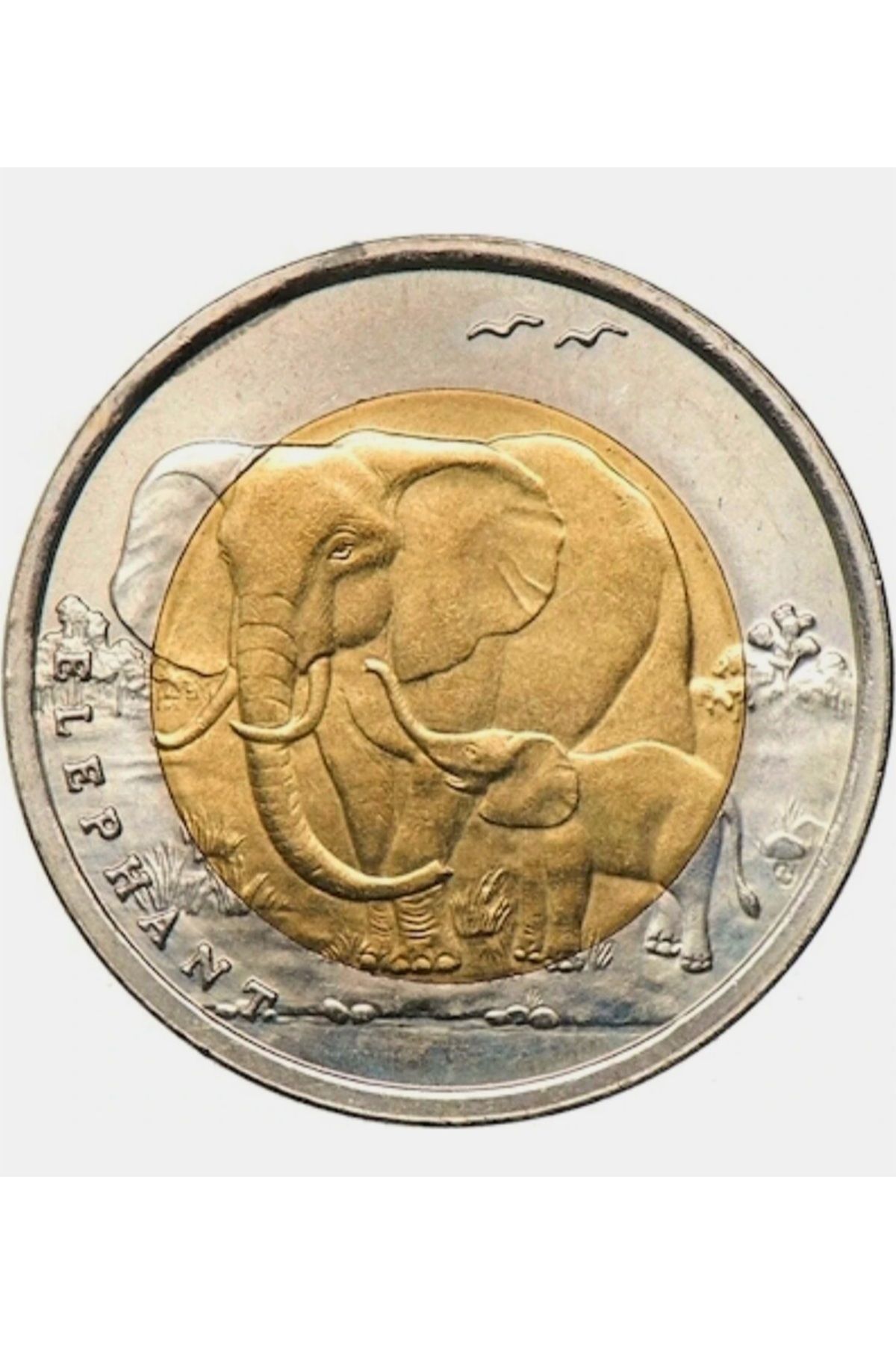 DÜZGÜN TİCARET 2009 Yılı Fil Darphane Bimetal Hayvanlar Hatıra Para Çil