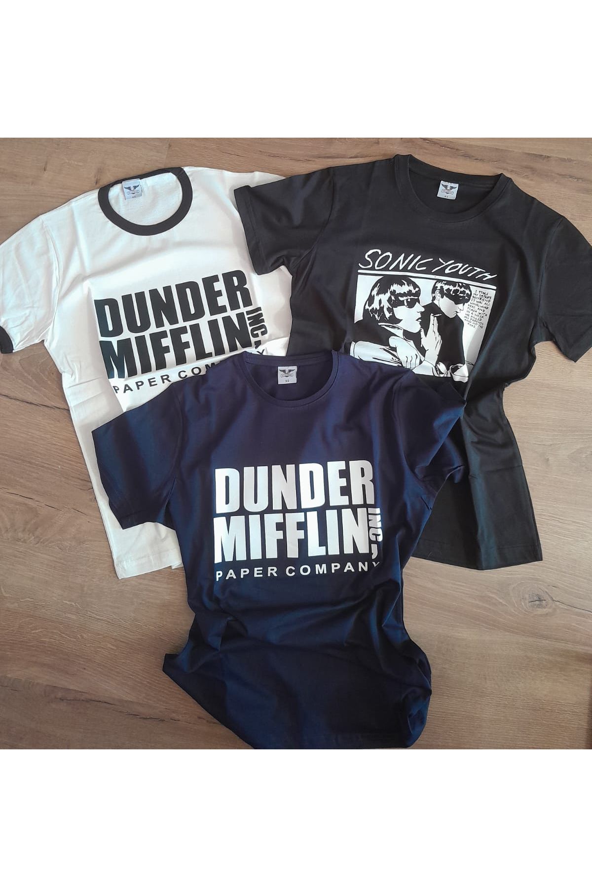 TakeTshirt Üçlü Paket XS Beden Unisex Tişört XSmall