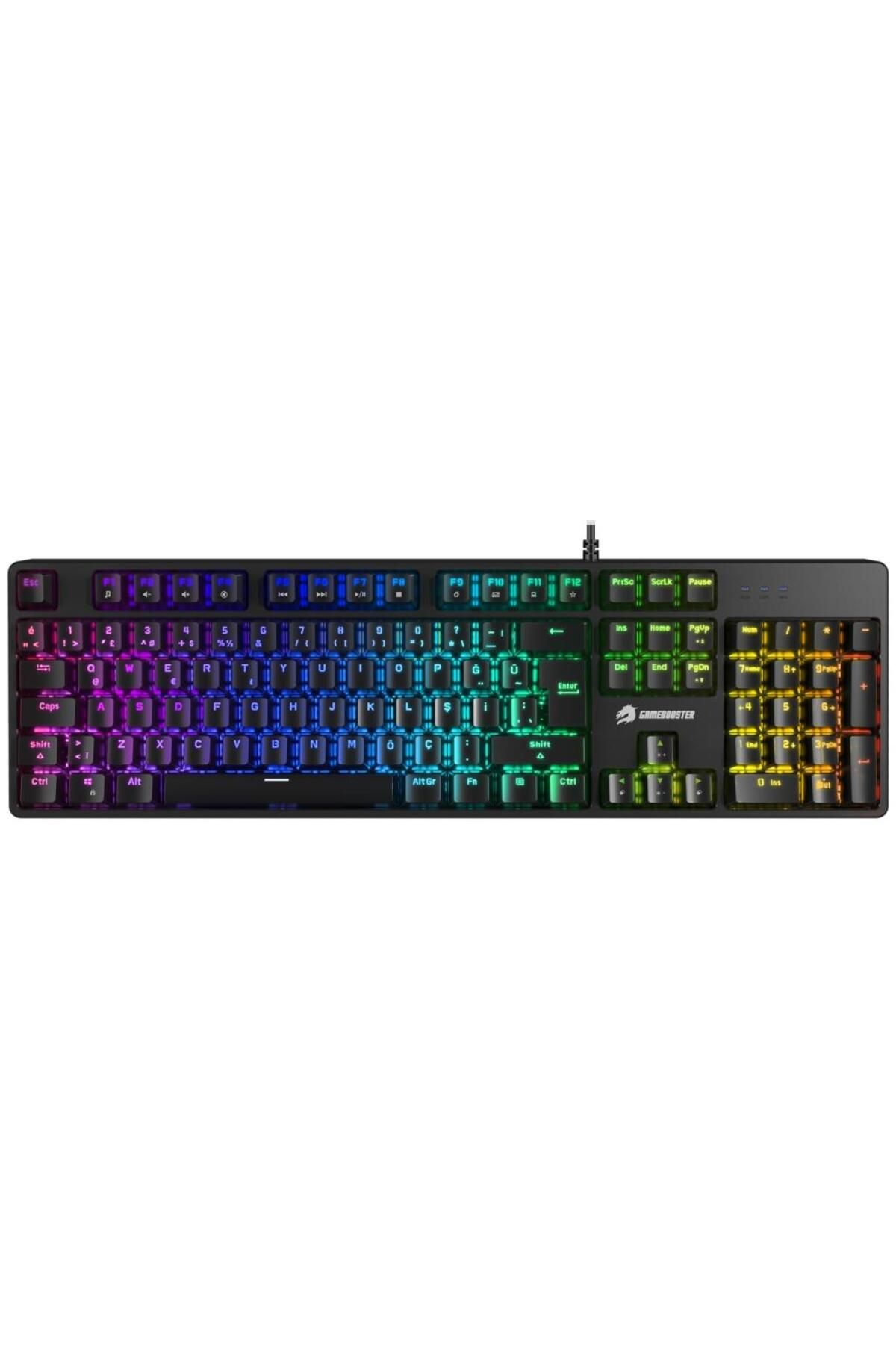 GAMEBOOSTER G24B Enigma Q Usb Rgb Mekanik Siyah Oyuncu Kırmızı Tuş
