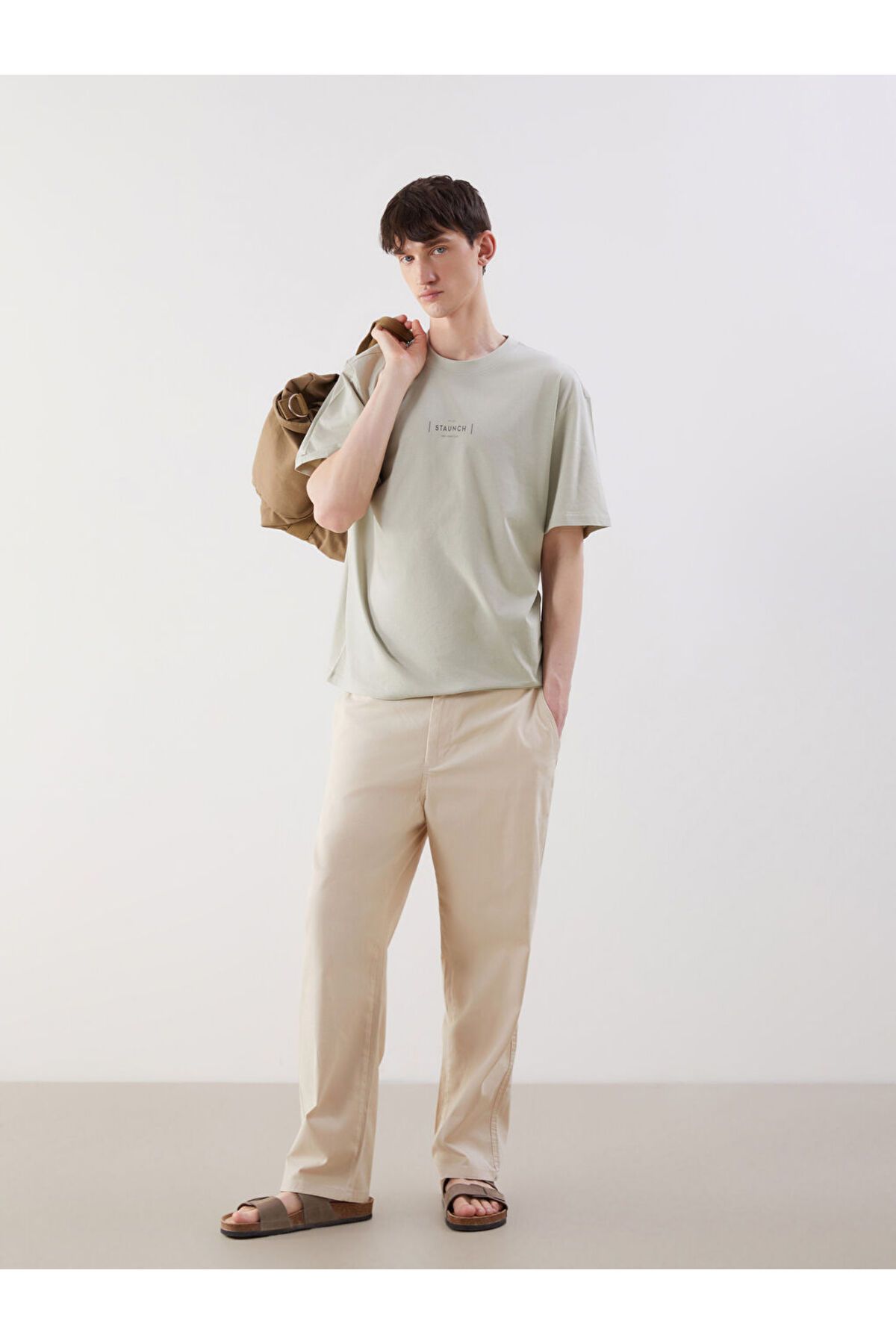 LC Waikiki XSIDE Bej Rahat Kalıp Gabardin Erkek Pantolon