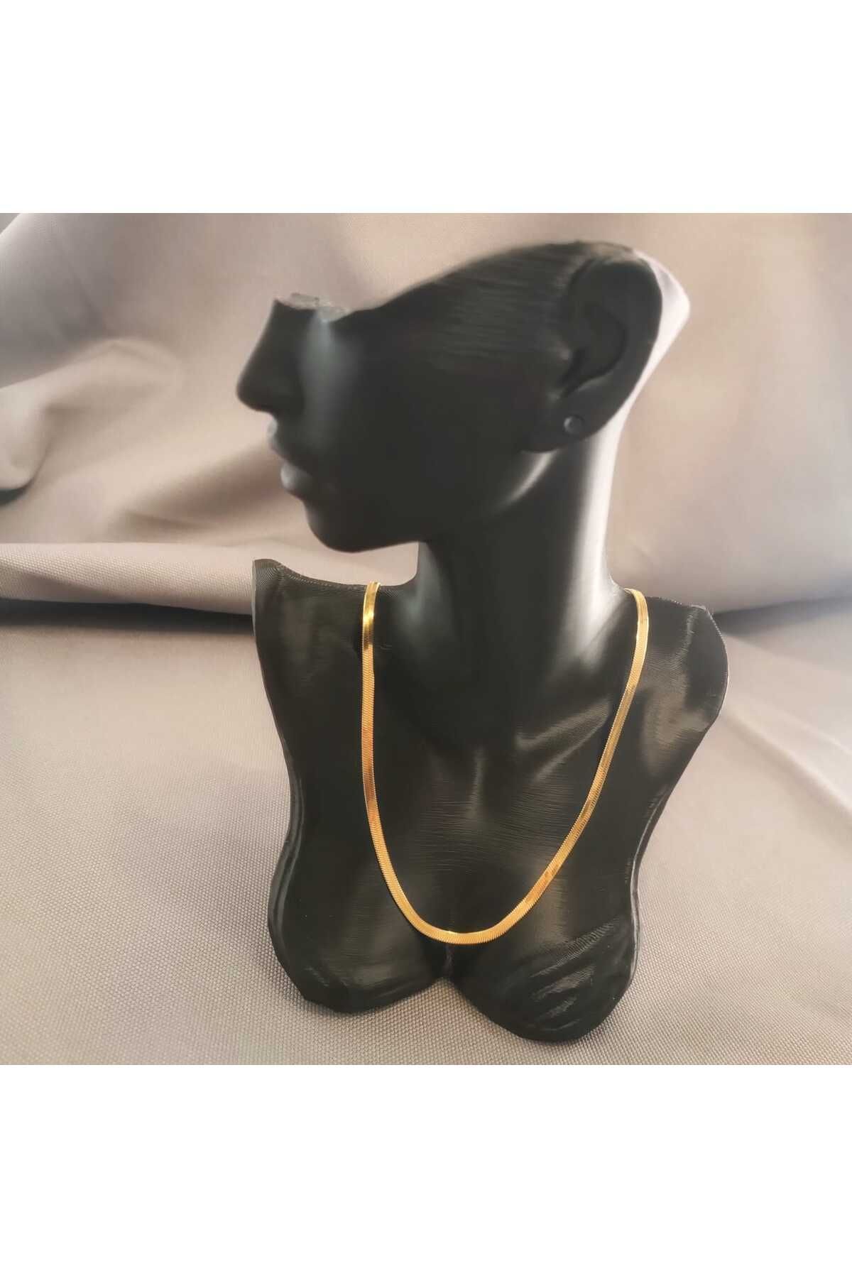 Masal Gurumi EZME İTALYAN GOLD RENK ZİNCİR KOLYE 316L ÇELİK