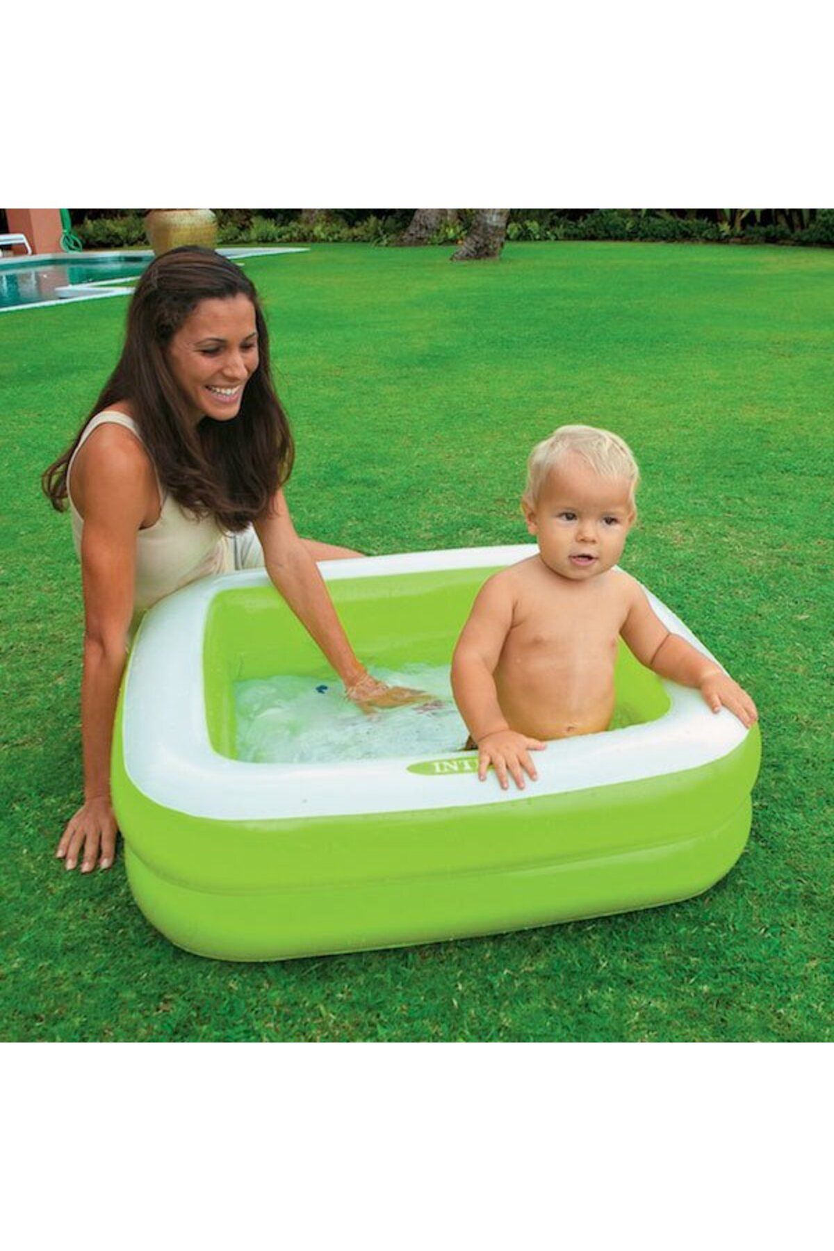 NW NessiWorld 57100 Intex Şişme Taban Mini Kare Havuz 86x86x25 cm