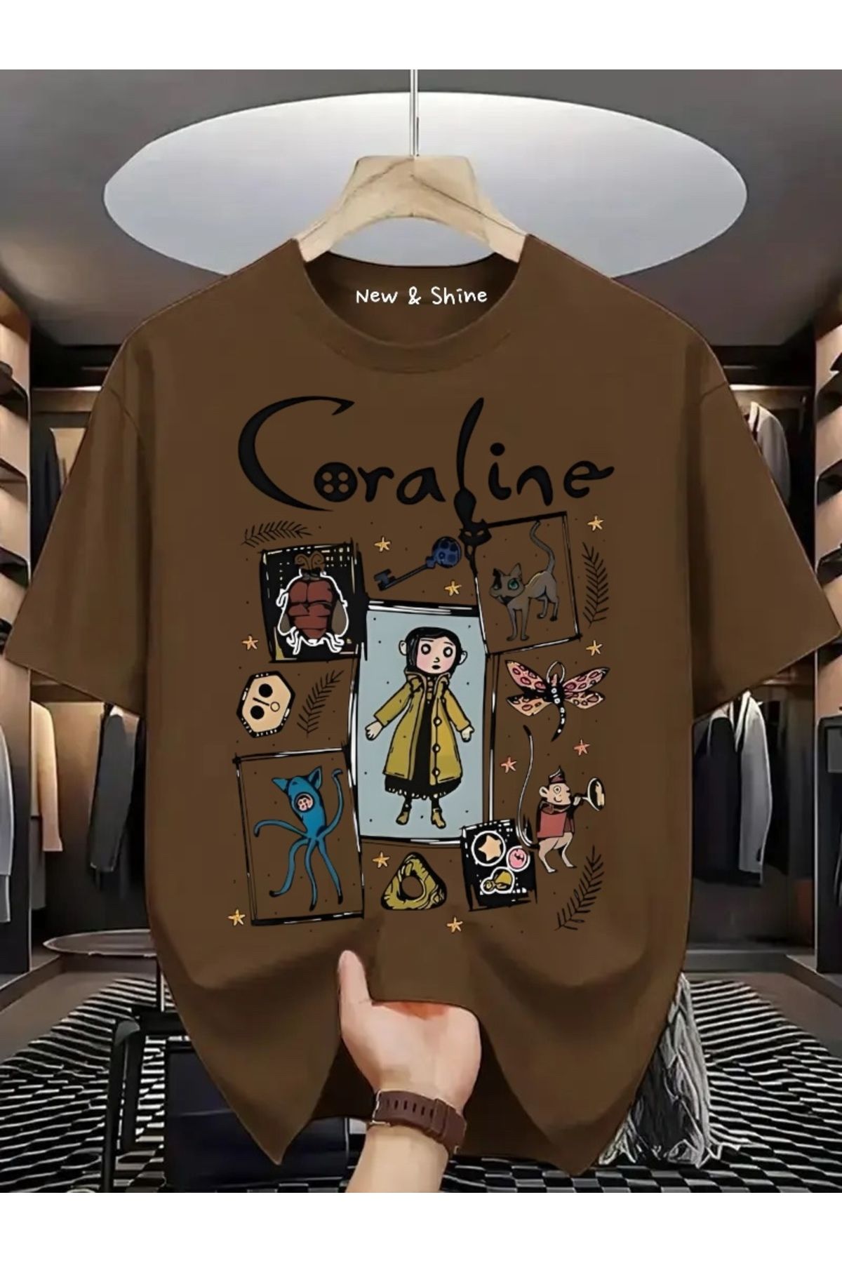 New Shine Coraline Baskılı Oversize T-Shirt