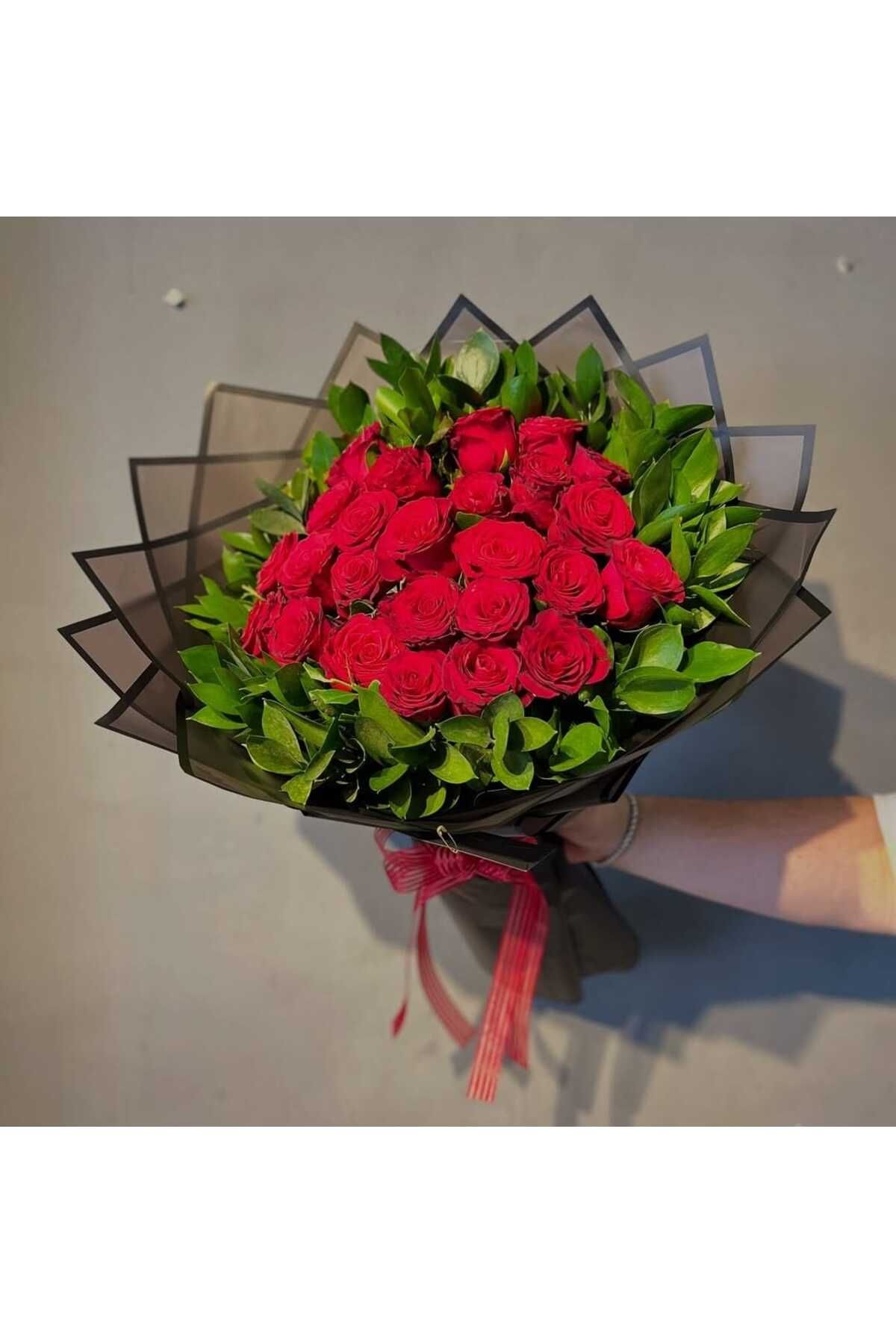 SOFT canlı çiçek gül buketi
