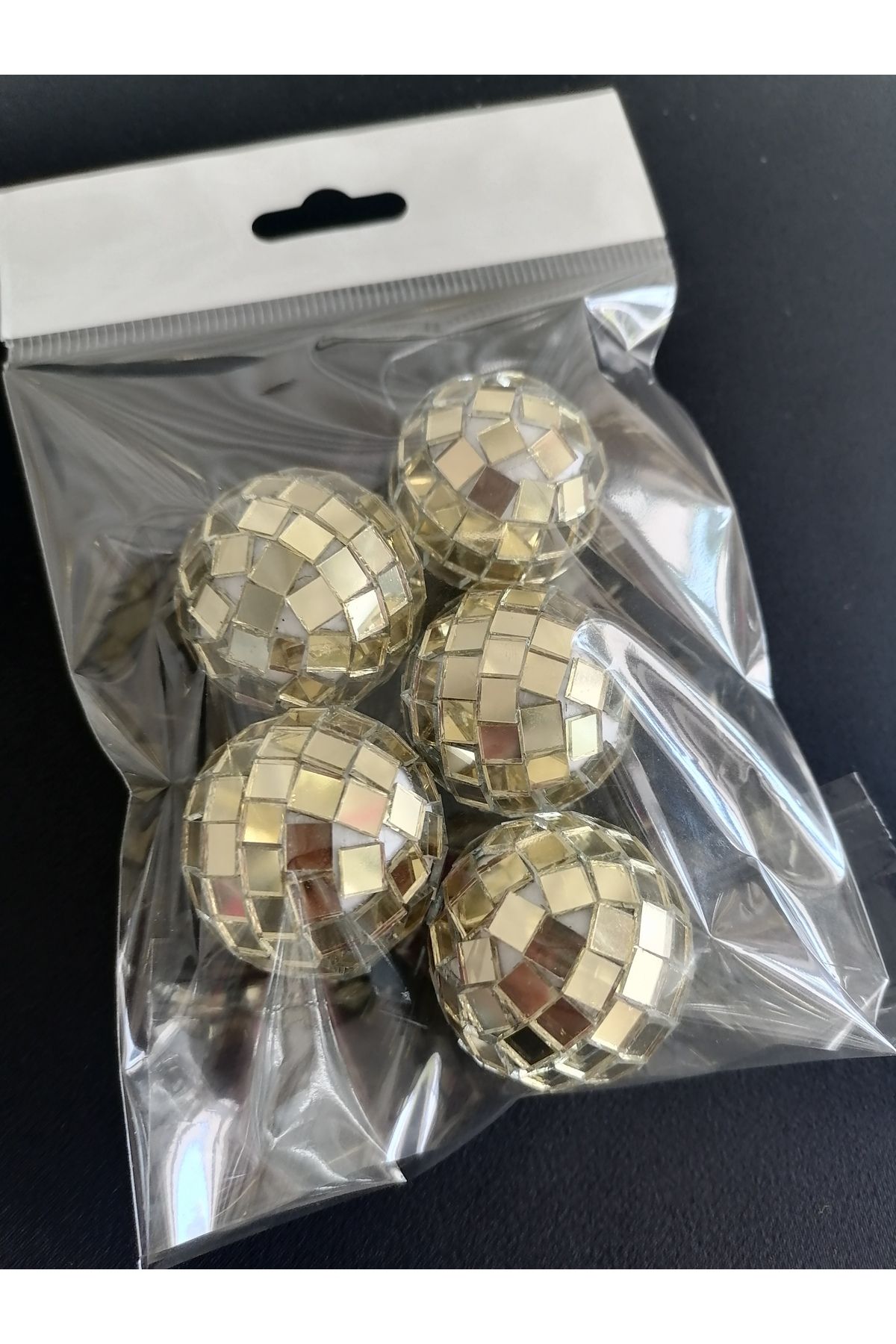 DECO 3 cm Mini Disko Topu 5'li Paket