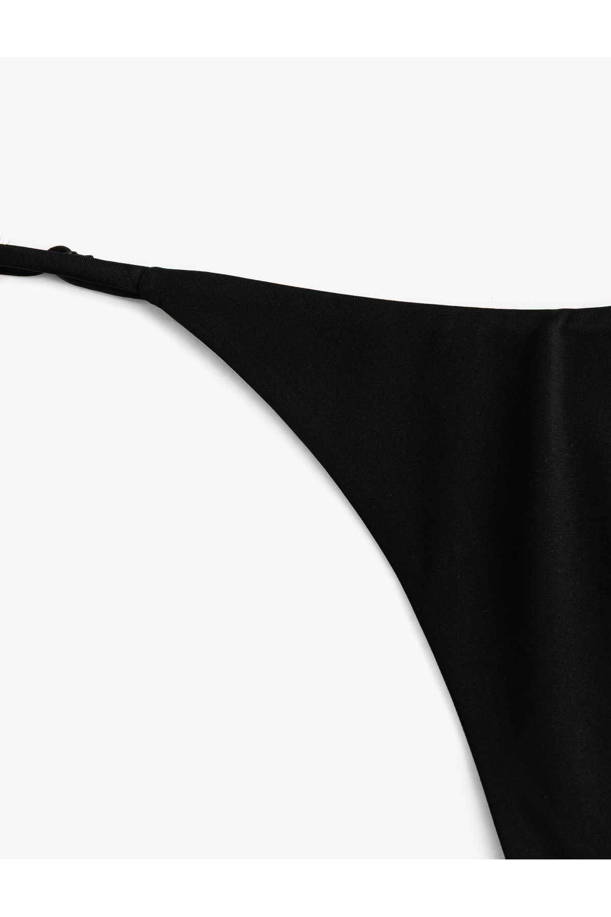 Koton-Low Waist Adjustable Drawstring String Bikini Bottom 3