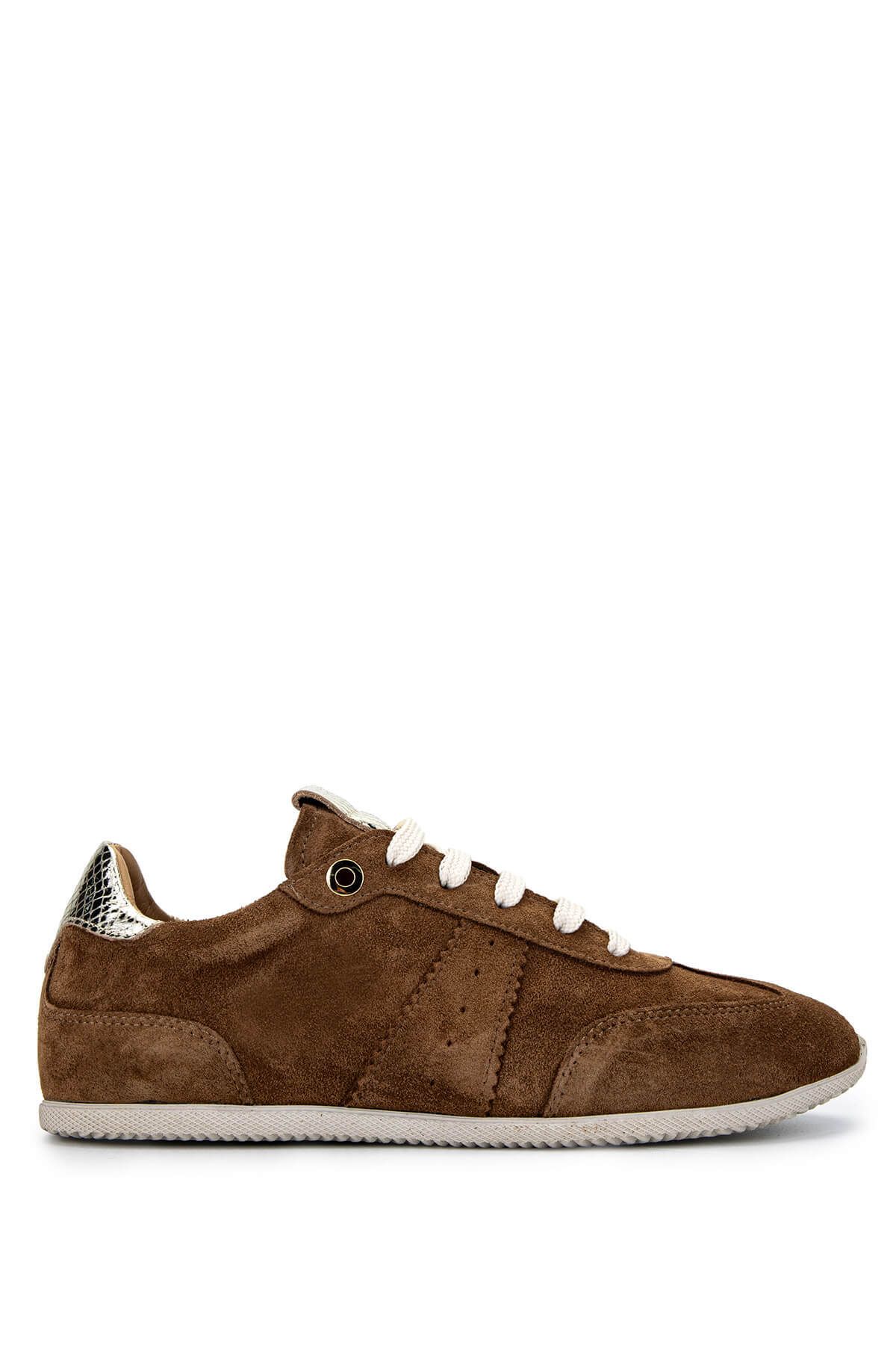 Tamer Tanca Kadın Hakiki Deri Tütün Süet Sneakers & Spor Ayakkabı