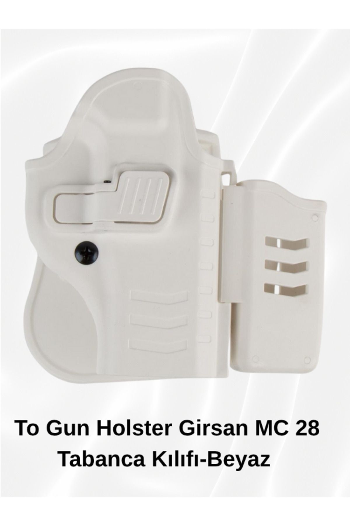 Polis Sepeti To Gun Holster Girsan MC 28 Tabanca Kılıfı Önü Şarjörlüklü Beyaz