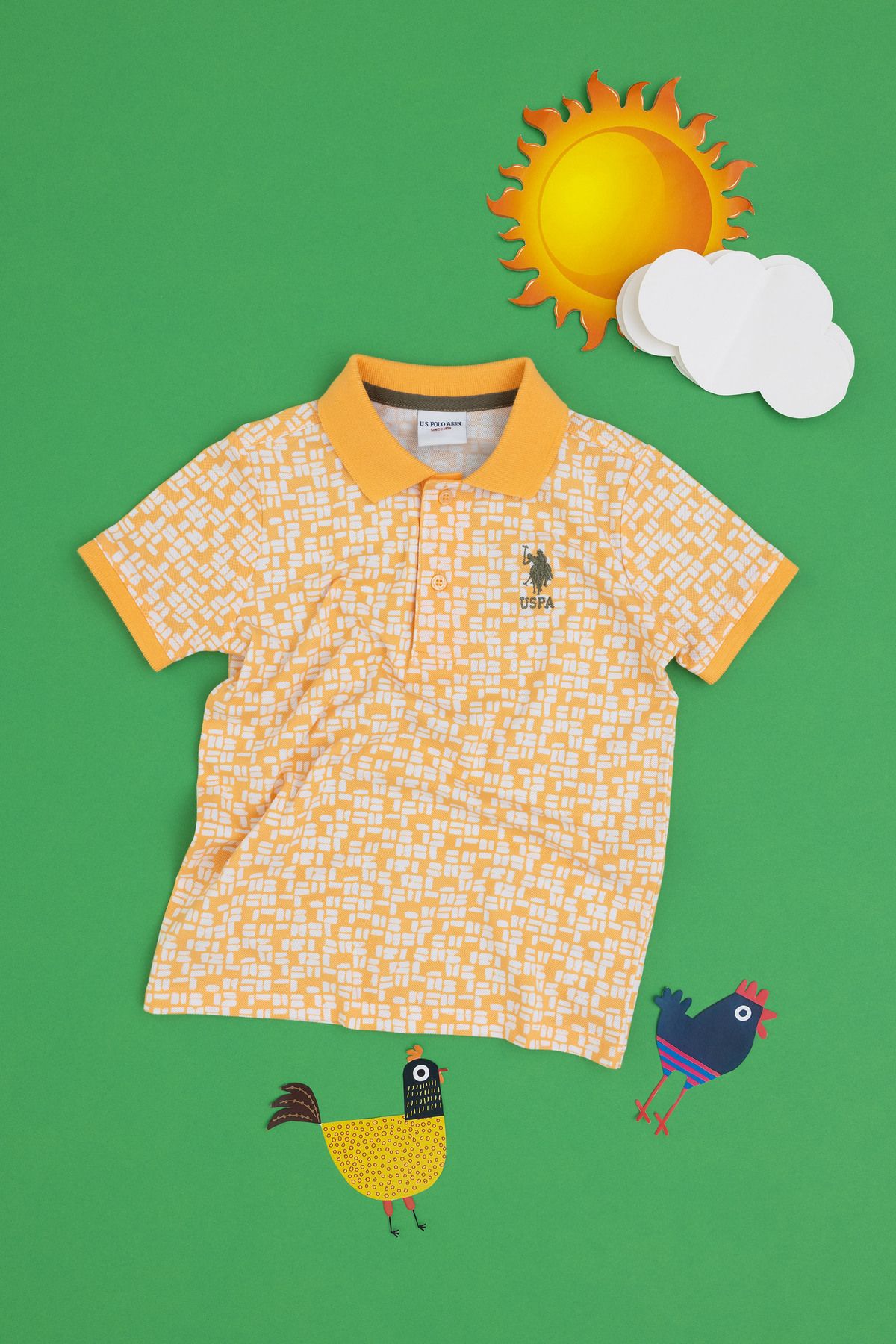 U.S. Polo Assn. Erkek Çocuk Turuncu Tişört 50307150-VR202