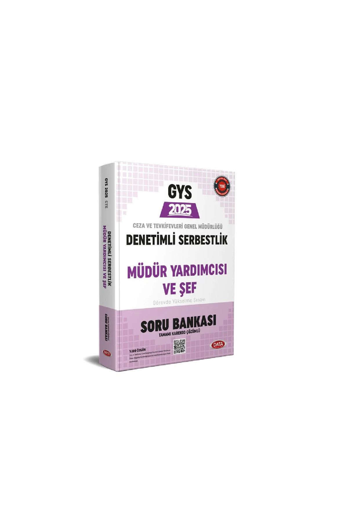 Data Yayınları 2025 Ceza ve Tevkifevleri Denetimli Serbestlik Müdür Yardımcılığı ve Şeflik GYS Soru Bankası Çözümlü