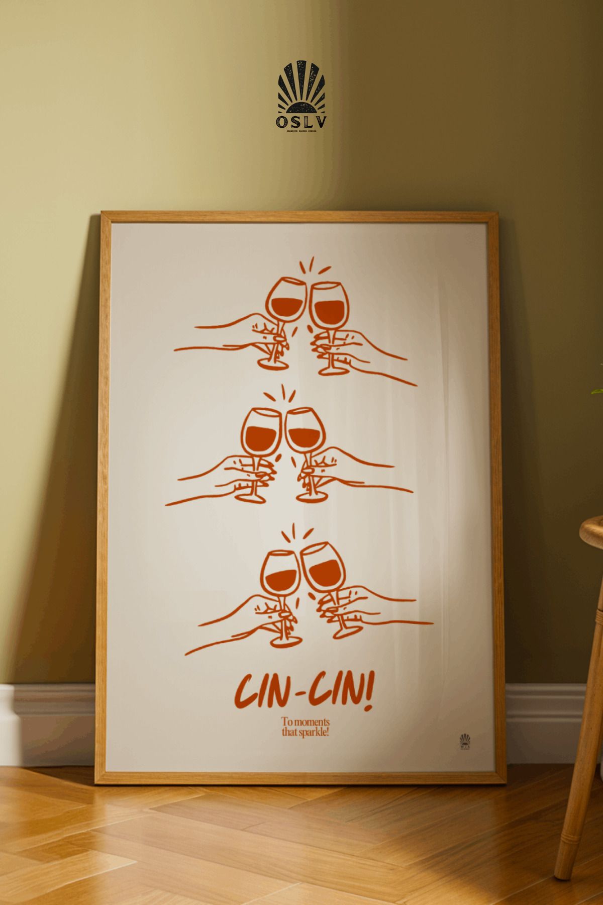 Osliva Shop Poster, Çerçevesiz Poster, Mutfak Posteri, Kitchen Poster