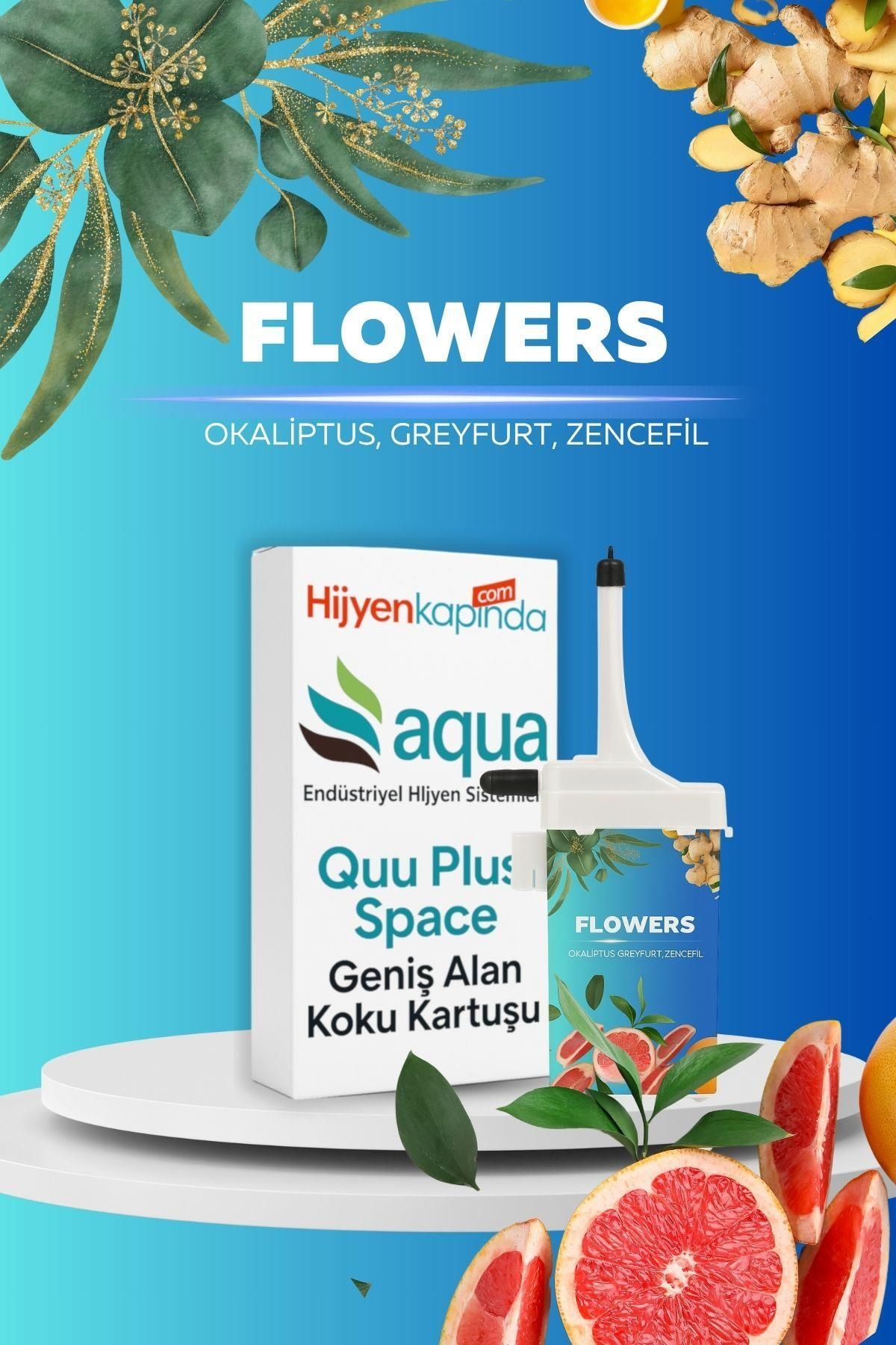 Aqua Quu Plus Space Geniş Alan Flowers Koku Kartuşu