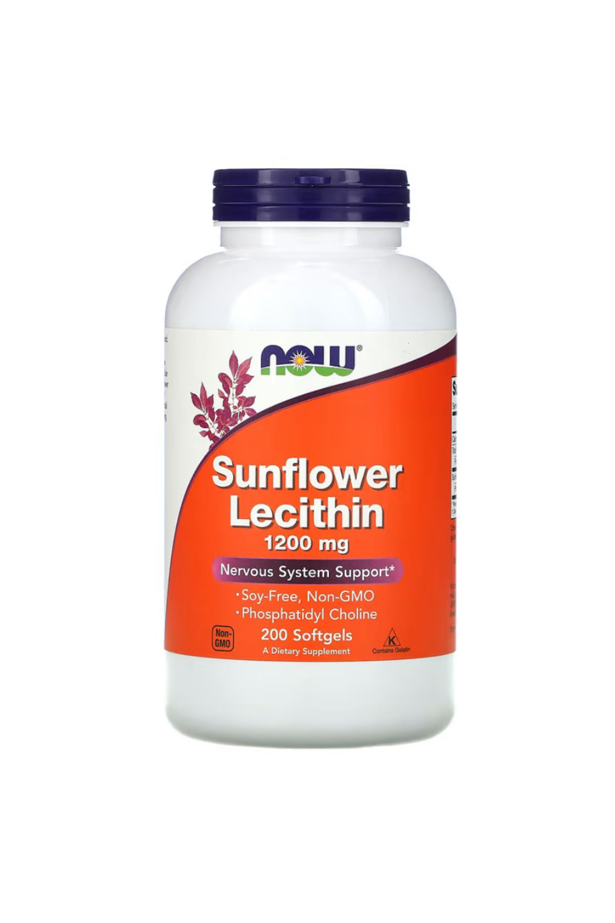Now Foods , Sunflower Lecithin, 1,200 mg, 200 Softgels